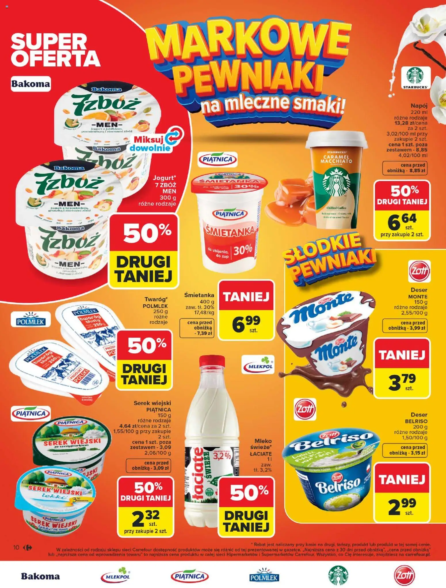 Carrefour Gazetka od 16.02.2026 | Strona: 12 | Produkty: Gruszka, Serek, Serek wiejski, Mleko