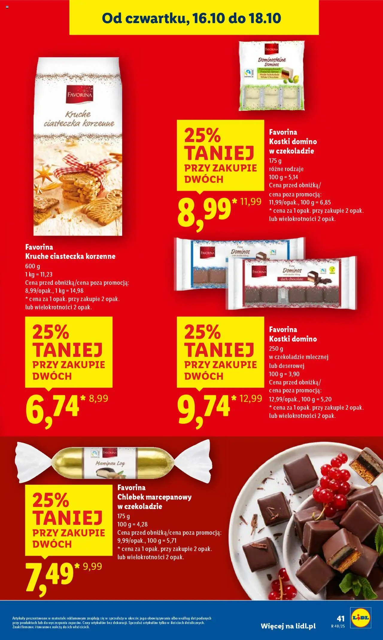 Lidl Gazetka od 16.10.2025 | Strona: 45 | Produkty: Ciasteczka korzenne, Ciasteczka