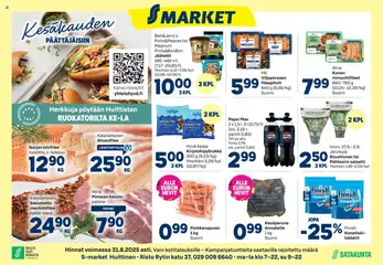 Katso S-market Huittinen voimassa alkaen 27.08.2025