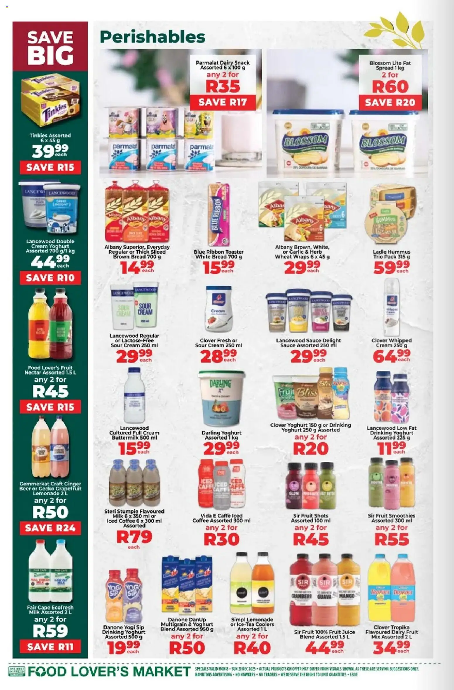 New Food Lover's Market catalogue – valid from 08.12.2025 | Page: 10 | Products: Toaster, Milk, Bread, Sour cream