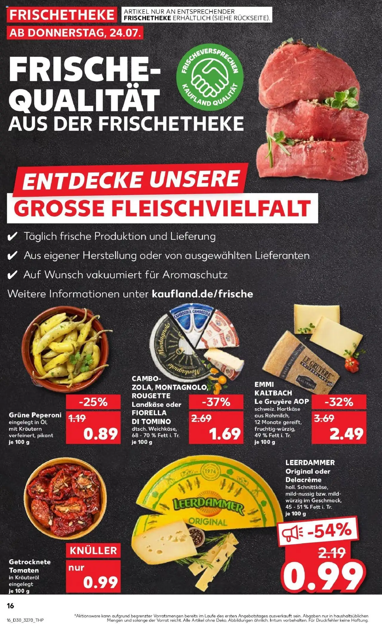 Kaufland prospekt Brandenburg An Der Havel	 - gültig ab dem 27.07.2025 | Seite: 39 | Produkte: Tomaten, Leerdammer