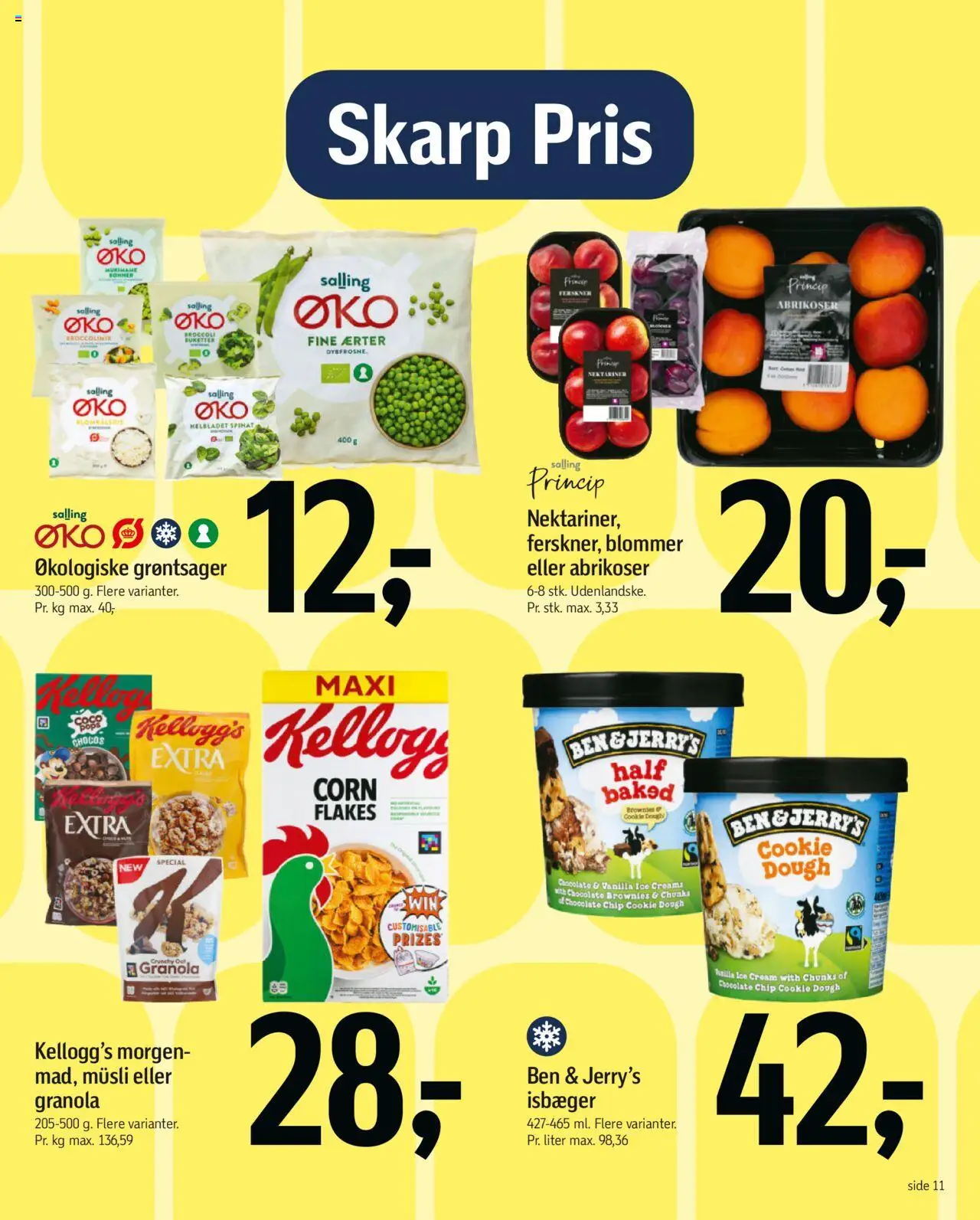 Føtex Tilbudsavis gyldig fra 01.08.2025 | Side: 11 | Produkter: Brownies, Broccoli, Blommer, Abrikoser