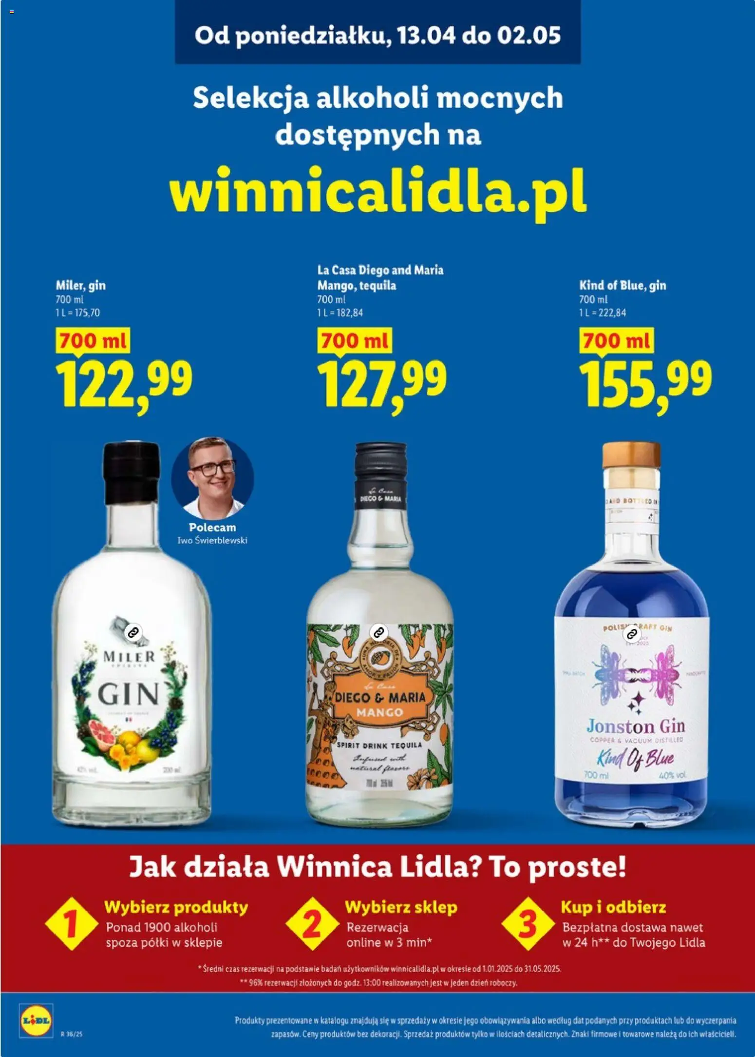 Lidl Katalog alkoholi mocnych od 13.04.2026 | Strona: 28 | Produkty: Mango, Tequila, Gin