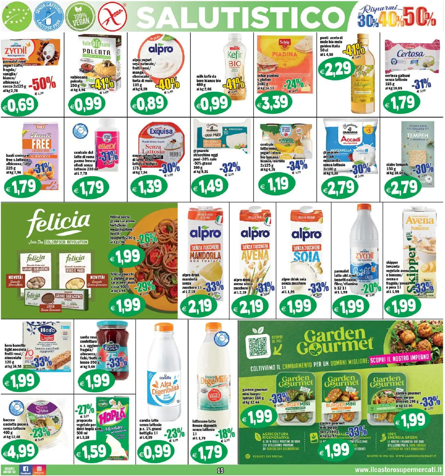 Volantino Il Castoro del 07.11.2025 | Pagina: 15 | Prodotti: Fiocchi di latte, Sale, Stracchino, Croissant