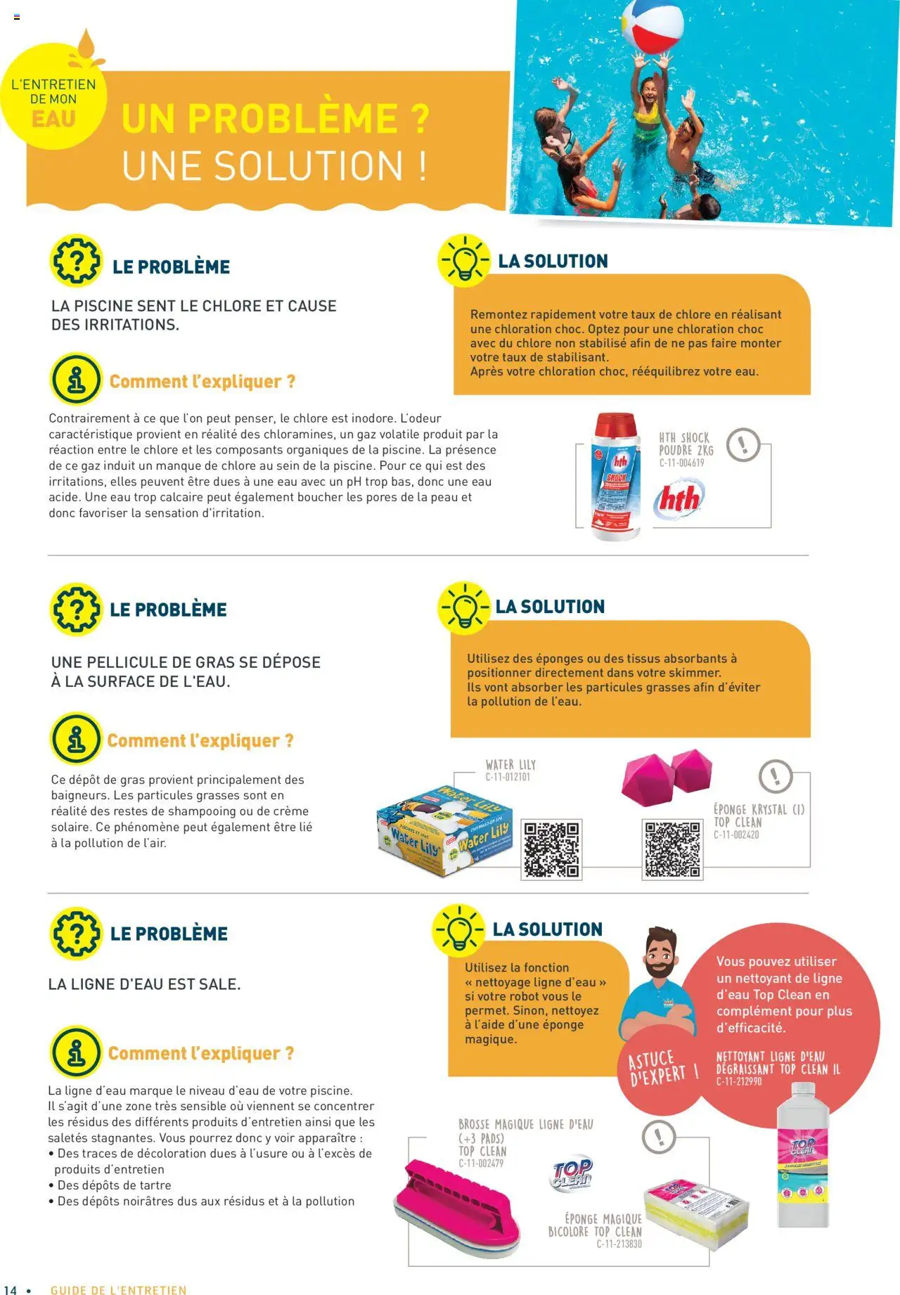 {H1} | Page: 14 | Produits: Robot, Poudre, Brosse, Crème