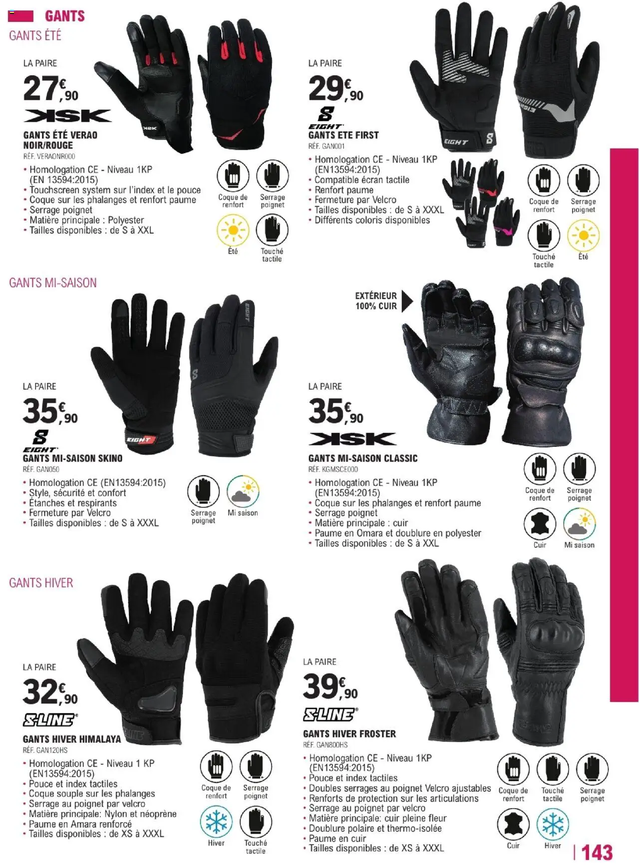 {H1} | Page: 143 | Produits: Gants