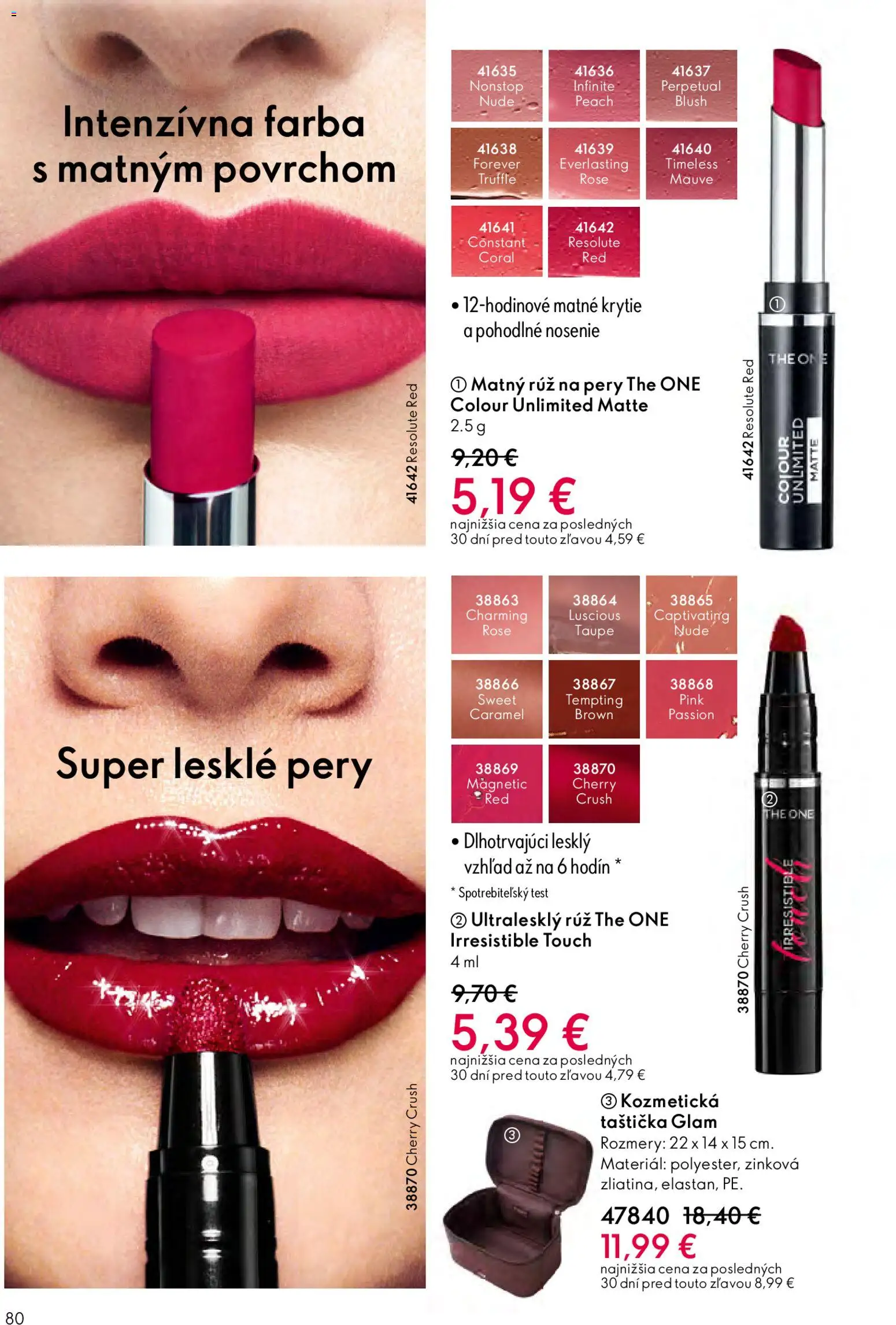 Nové Oriflame akcie – leták je platný od 03.12.2025 | Strana: 80 | Produkty: Rúž na pery