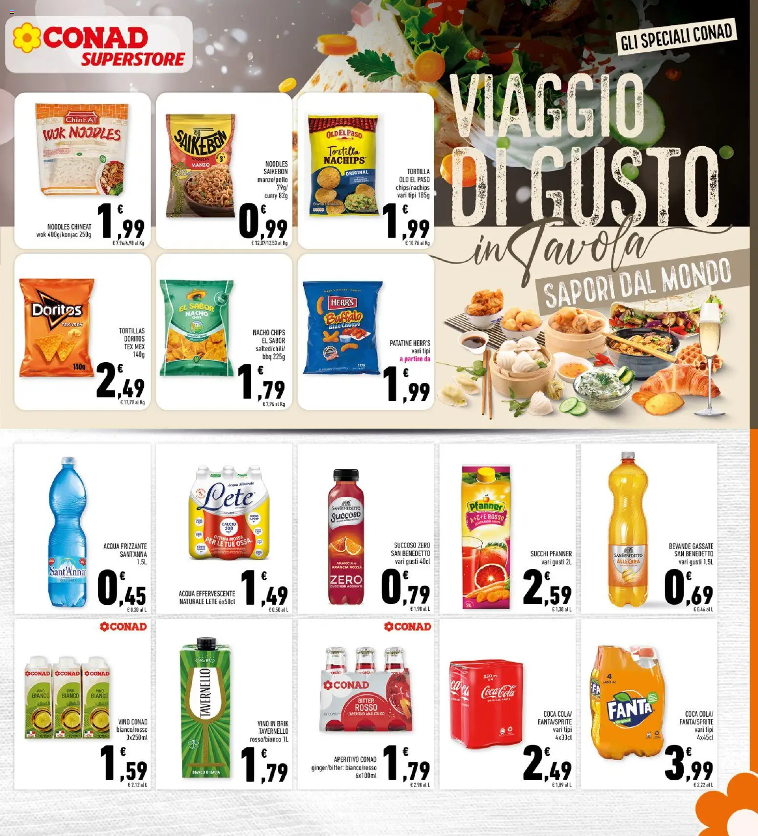 Volantino Conad del 06.11.2025 | Pagina: 19 | Prodotti: Patatine, Acqua, Fanta, Coca Cola