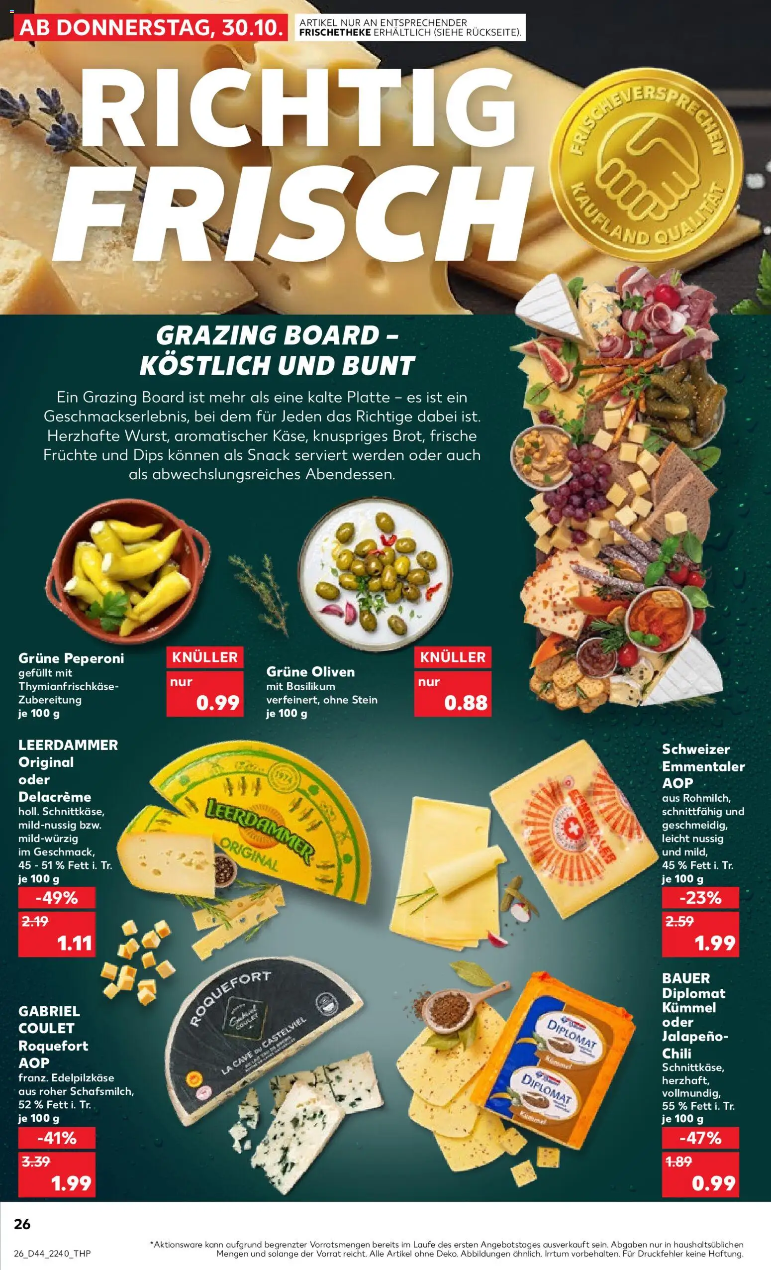 Kaufland prospekt Speyer	 – gültig ab 30.10.2025 | Seite: 26 | Produkte: Leerdammer, Chili