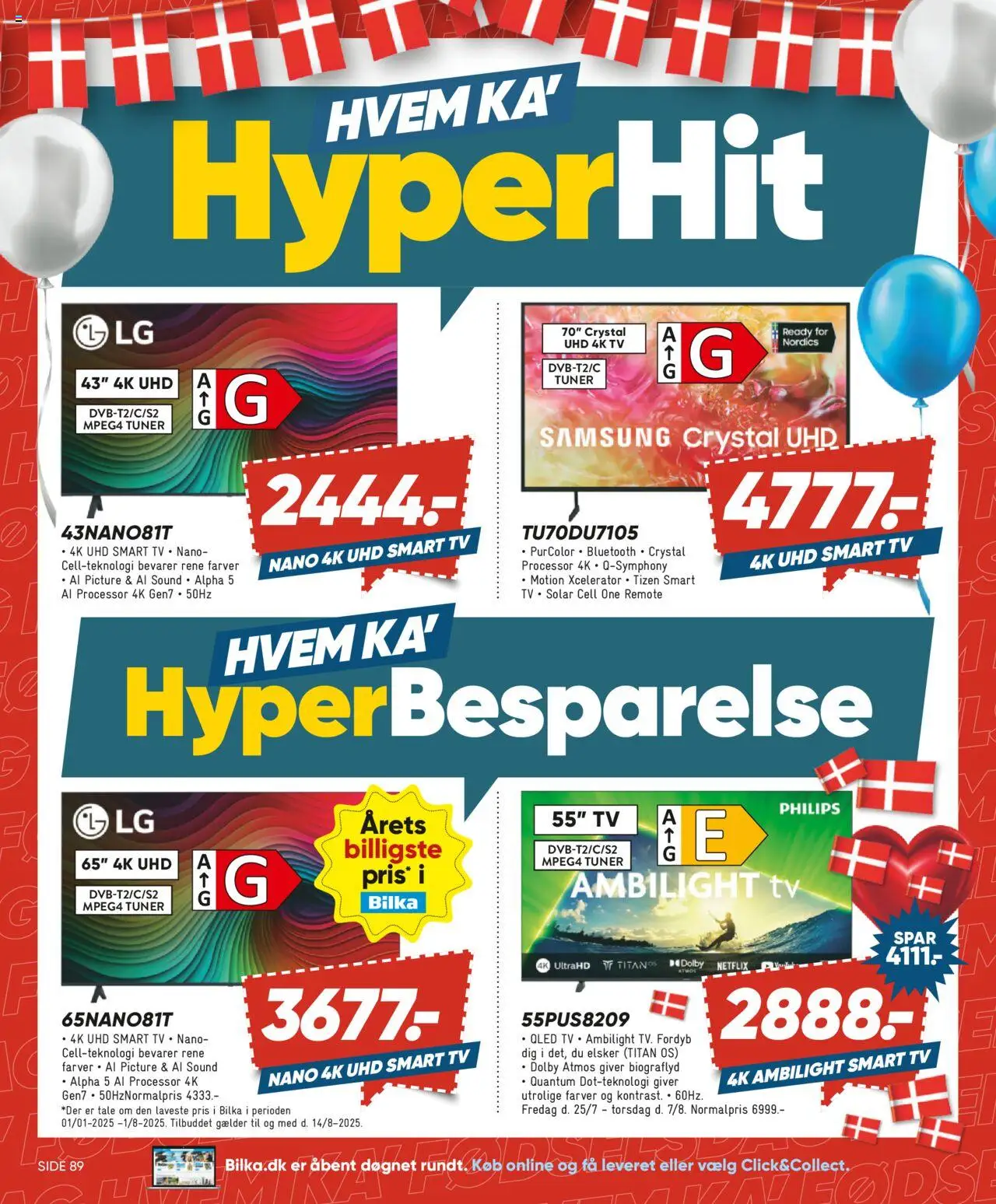 Bilka Tilbudsavis gyldig fra 01.08.2025 | Side: 20 | Produkter: Processor, Smart TV, TV