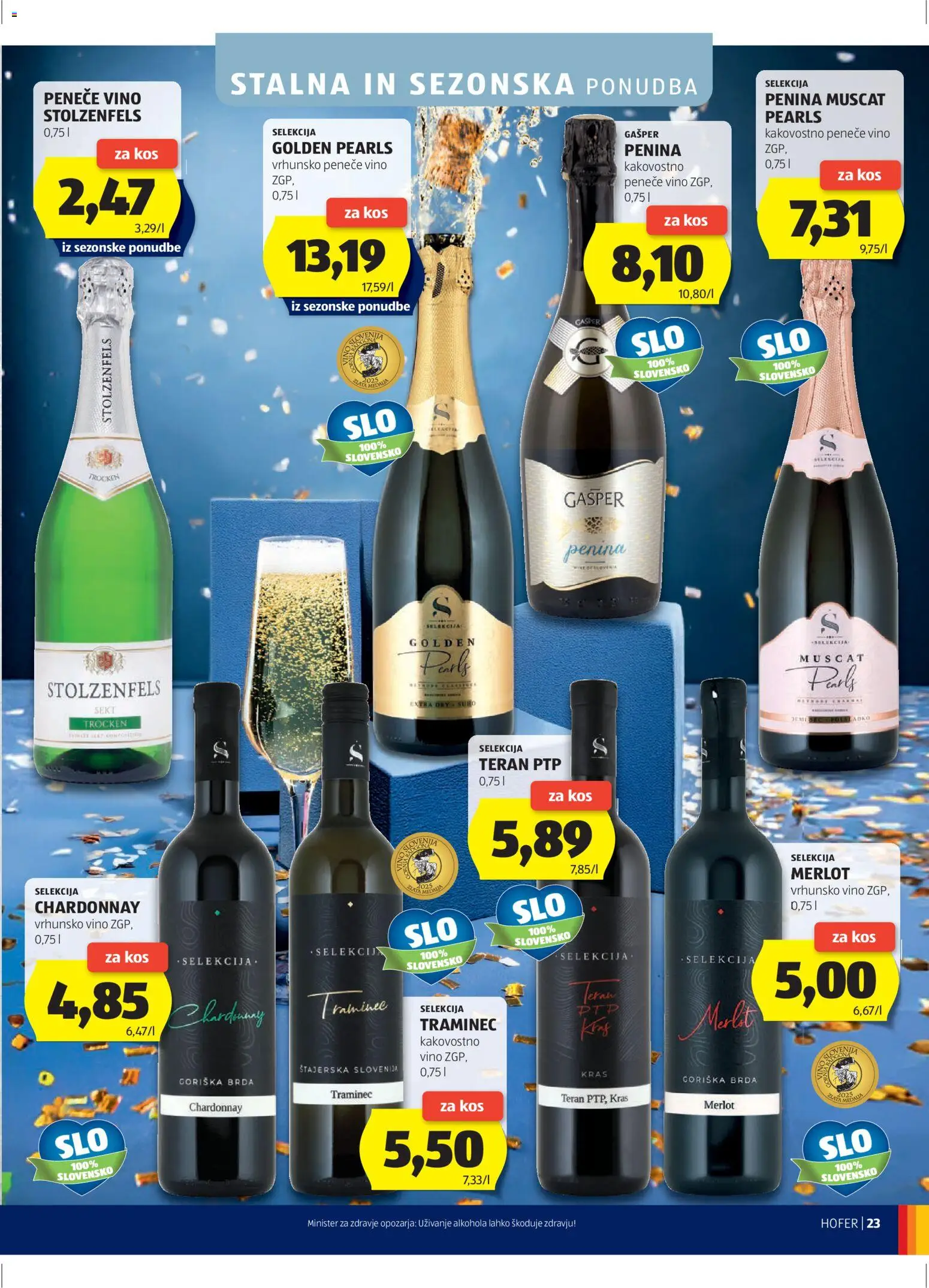 Hofer SI katalog | vrijedi od 18.12.2025 | Stranica: 23 | Proizvodi: Vino