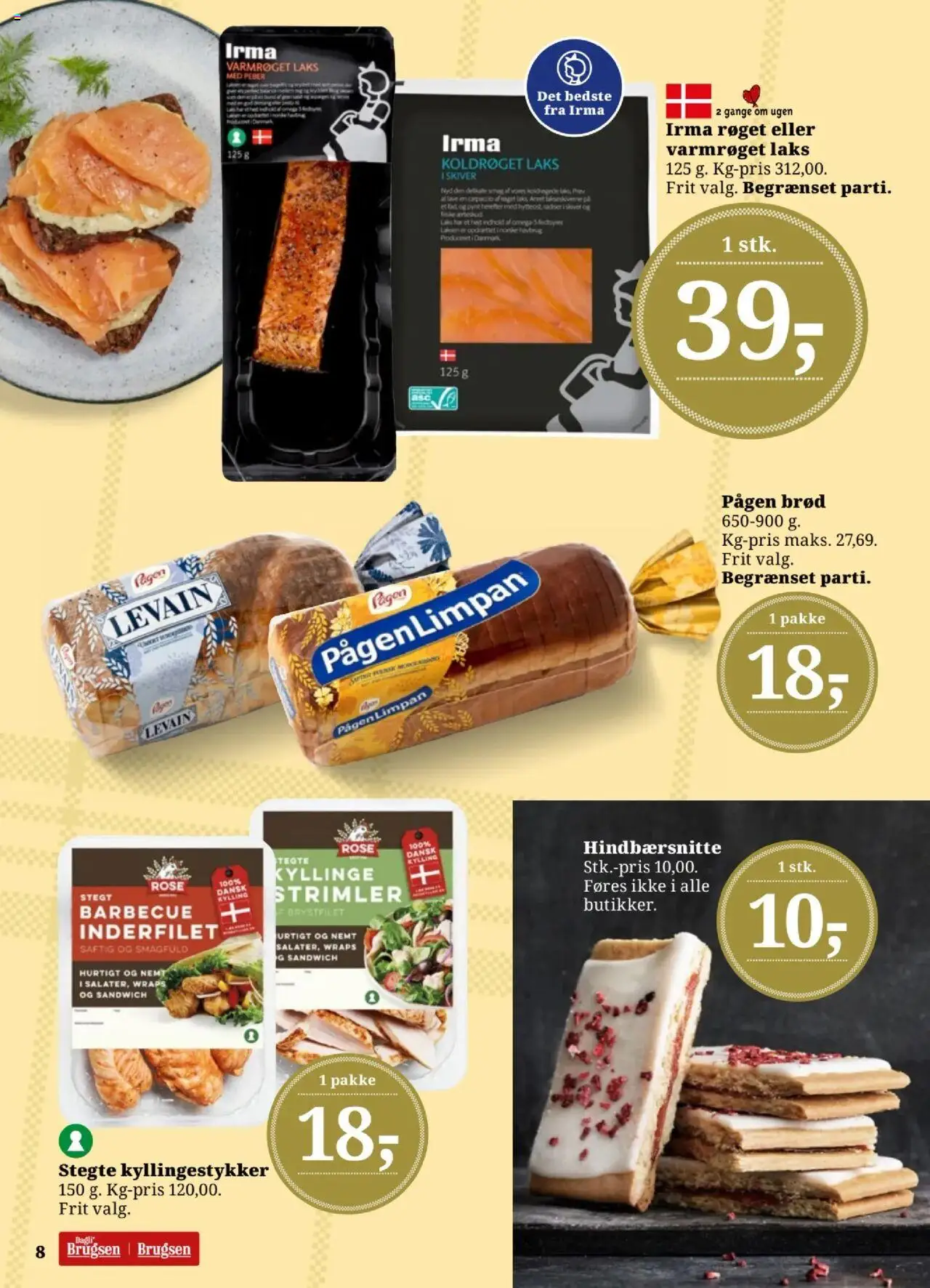 Dagli'Brugsen Tilbudsavis gyldig fra 15.08.2025 | Side: 8 | Produkter: Radiser, Brød, Peber