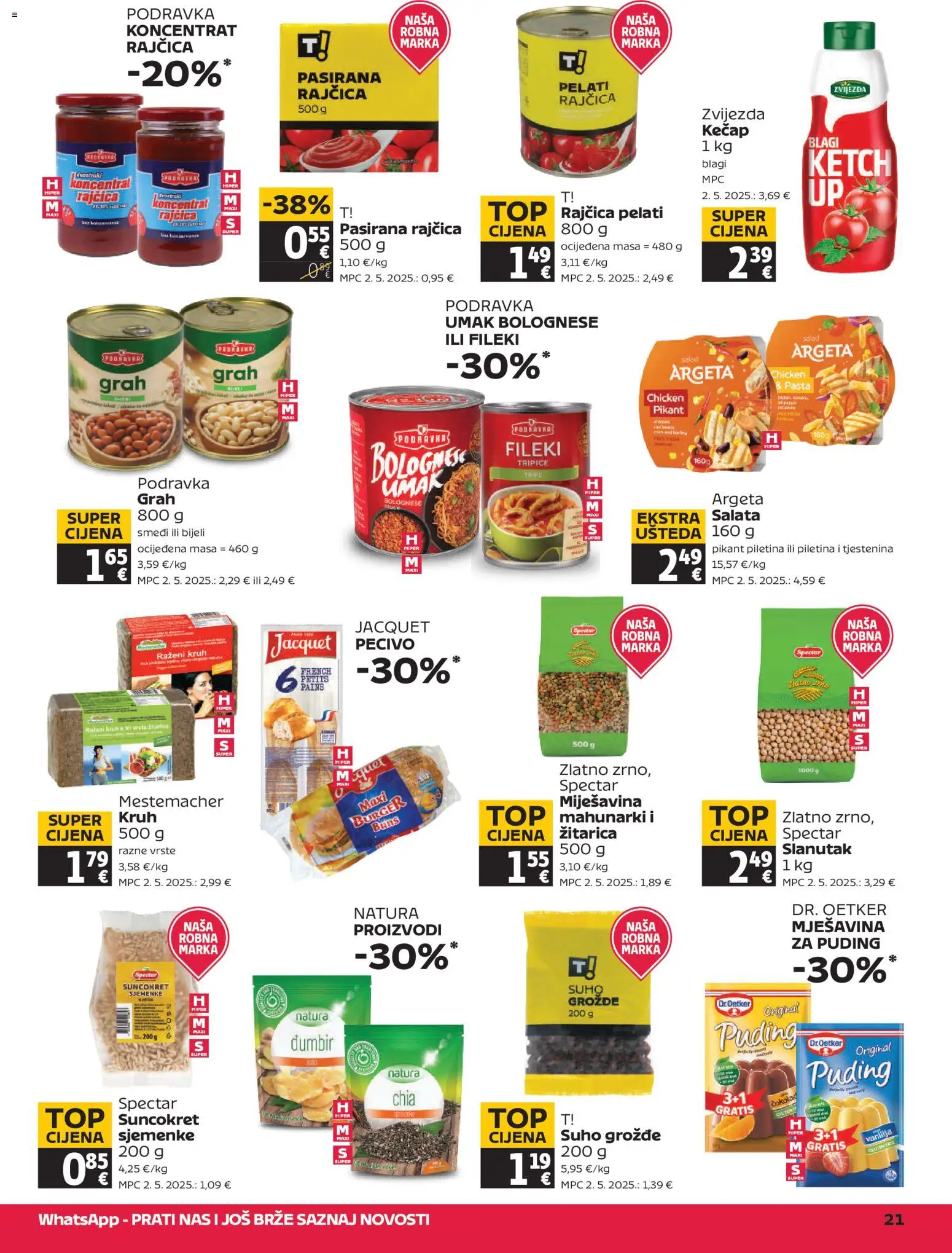 Tommy katalog | vrijedi od 05.03.2026 | Stranica: 21 | Proizvodi: Grah, Podravka, Kečap, Rajčica