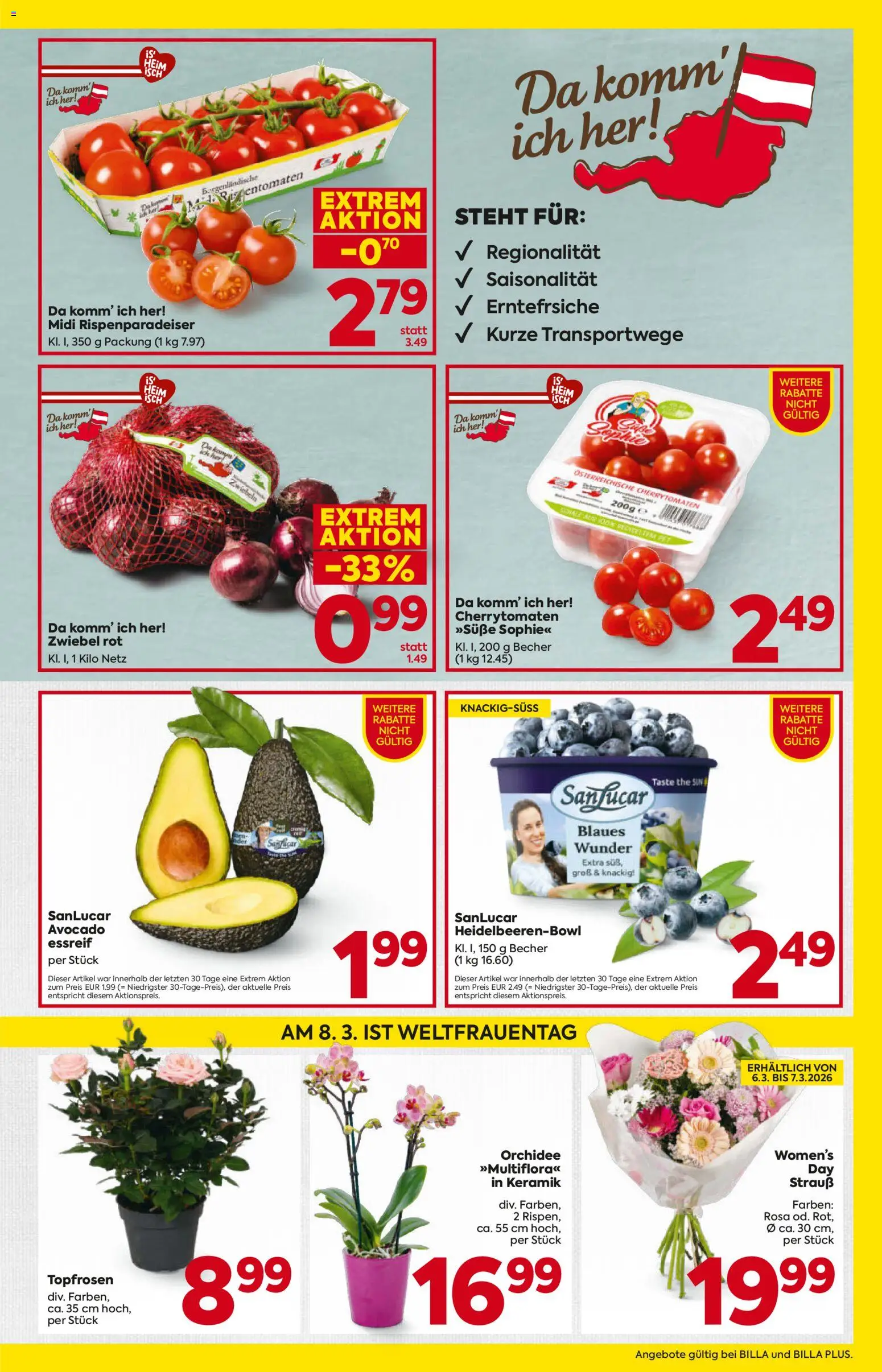 Billa Flugblatt - Kärnten gültig ab 05.03.2026 | Seite: 3 | Produkte: Avocado