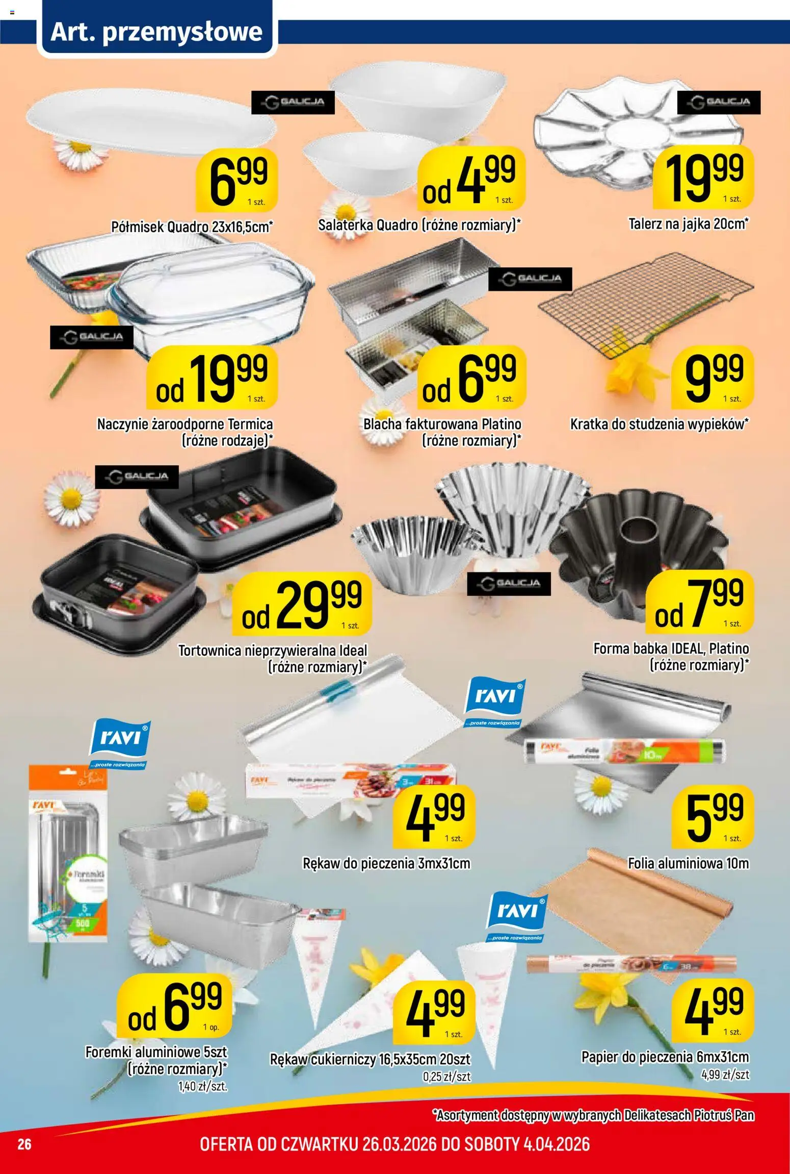 Piotruś Pan gazetka od 26.03.2026 | Strona: 26 | Produkty: Papier do pieczenia, Babka, Jajka, Naczynie żaroodporne