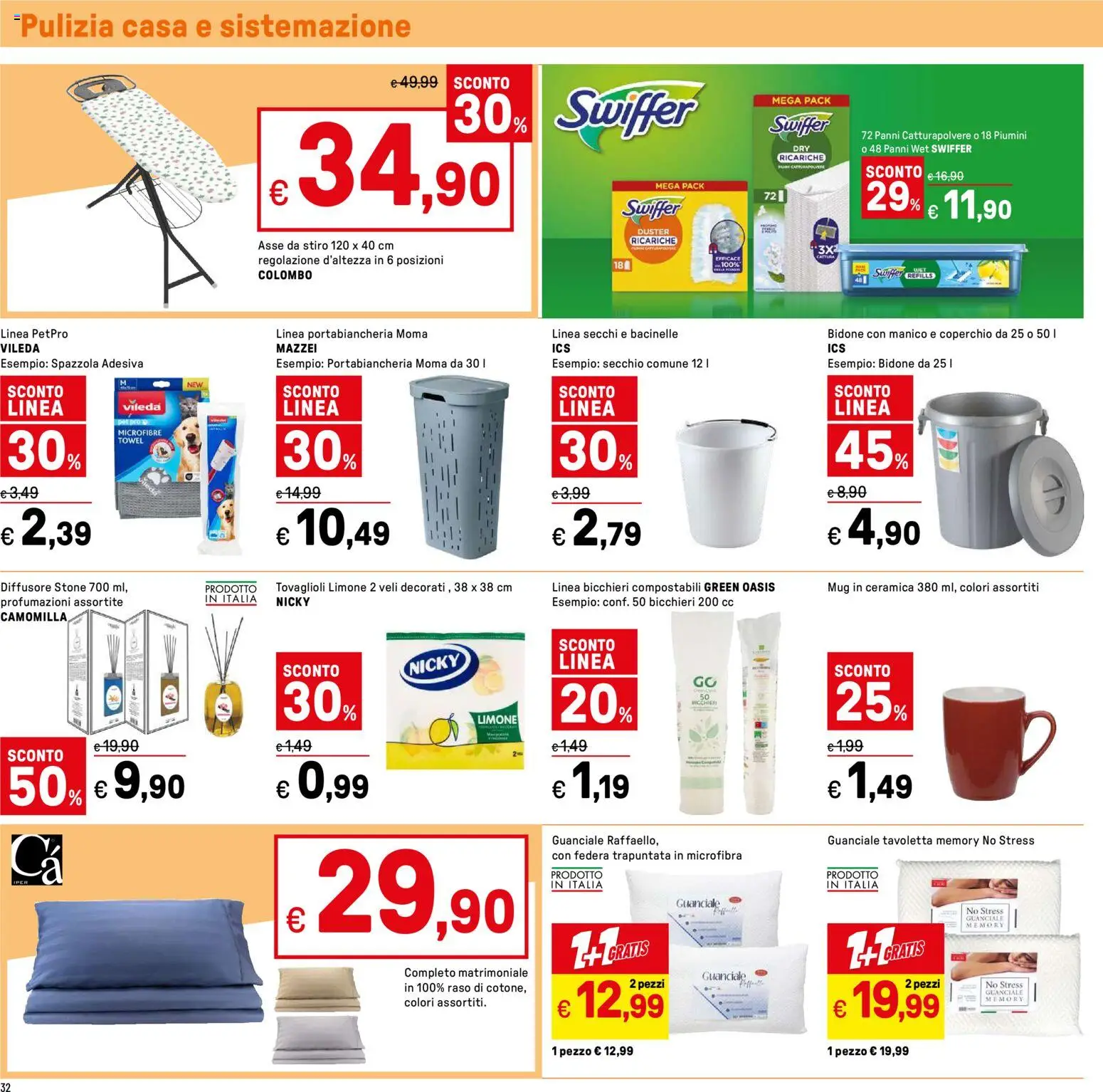 Volantino Iper del 16.01.2026 | Pagina: 32 | Prodotti: Limone, Secchio, Guanciale, Portabiancheria