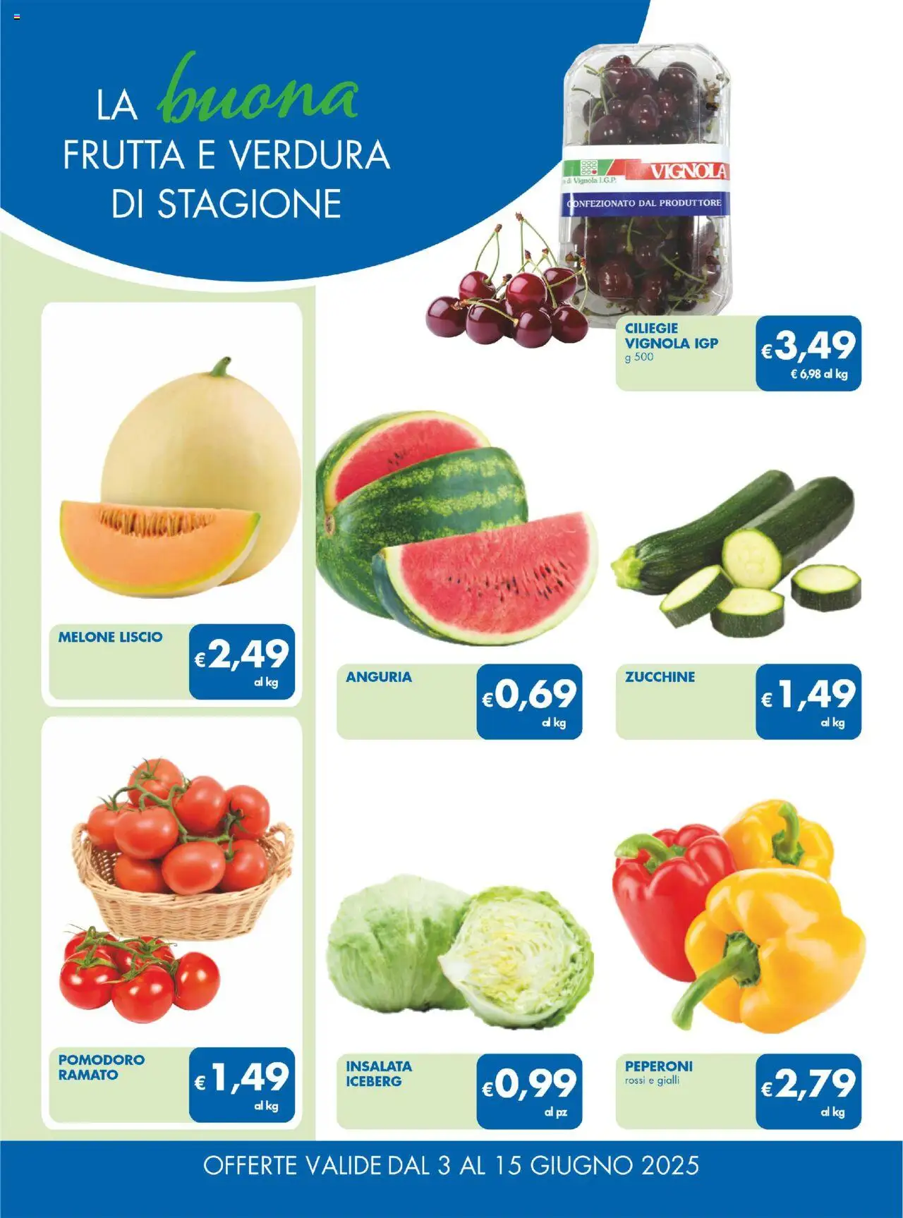 Volantino MD Discount del 03.06.2025 | Pagina: 8 | Prodotti: Peperoni, Frutta, Melone, Zucchine