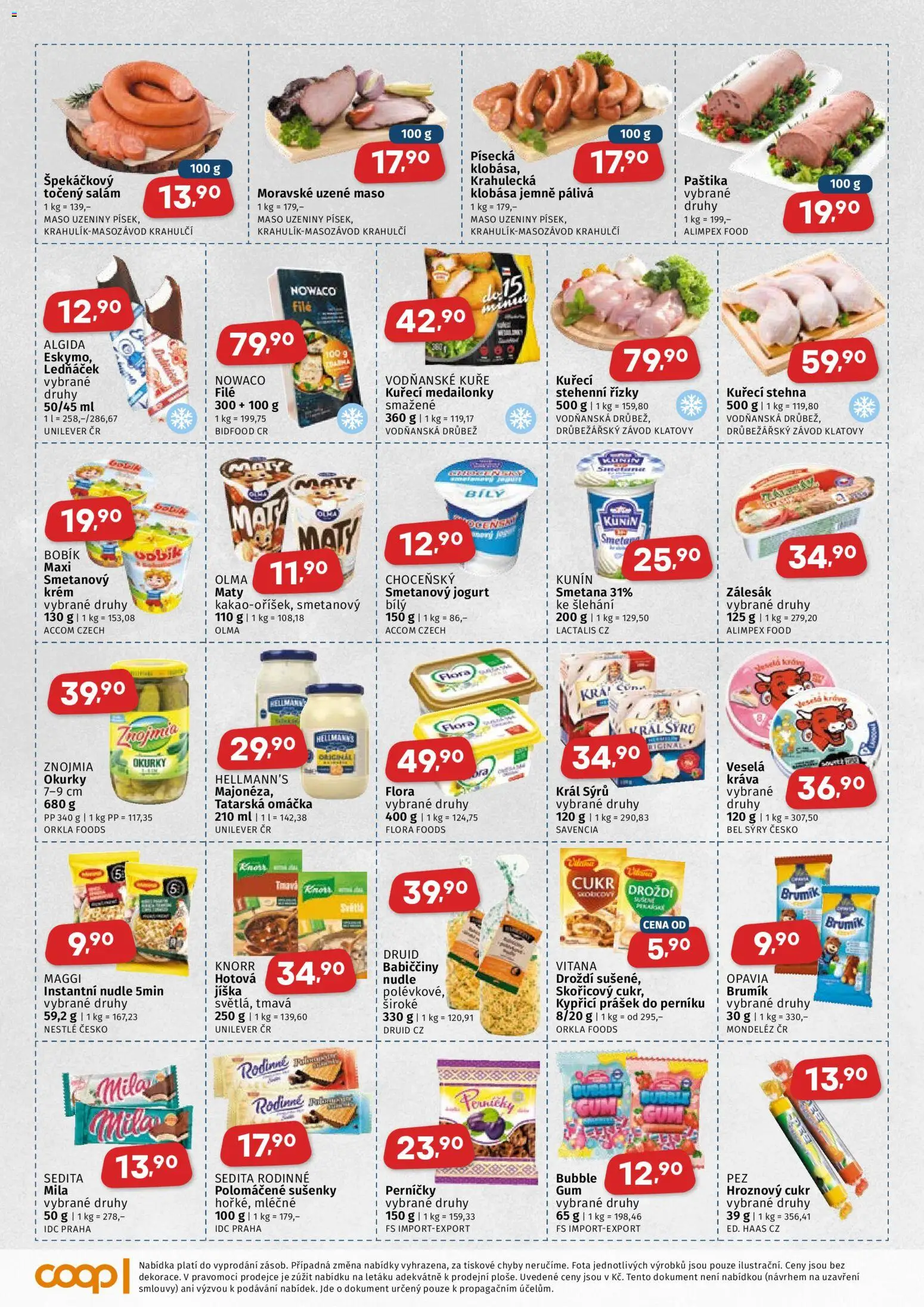 Coop leták - Středočeský region od 25.03.2026 | Strana: 2 | Produkty: Okurky, Hellmann's, Mila, File