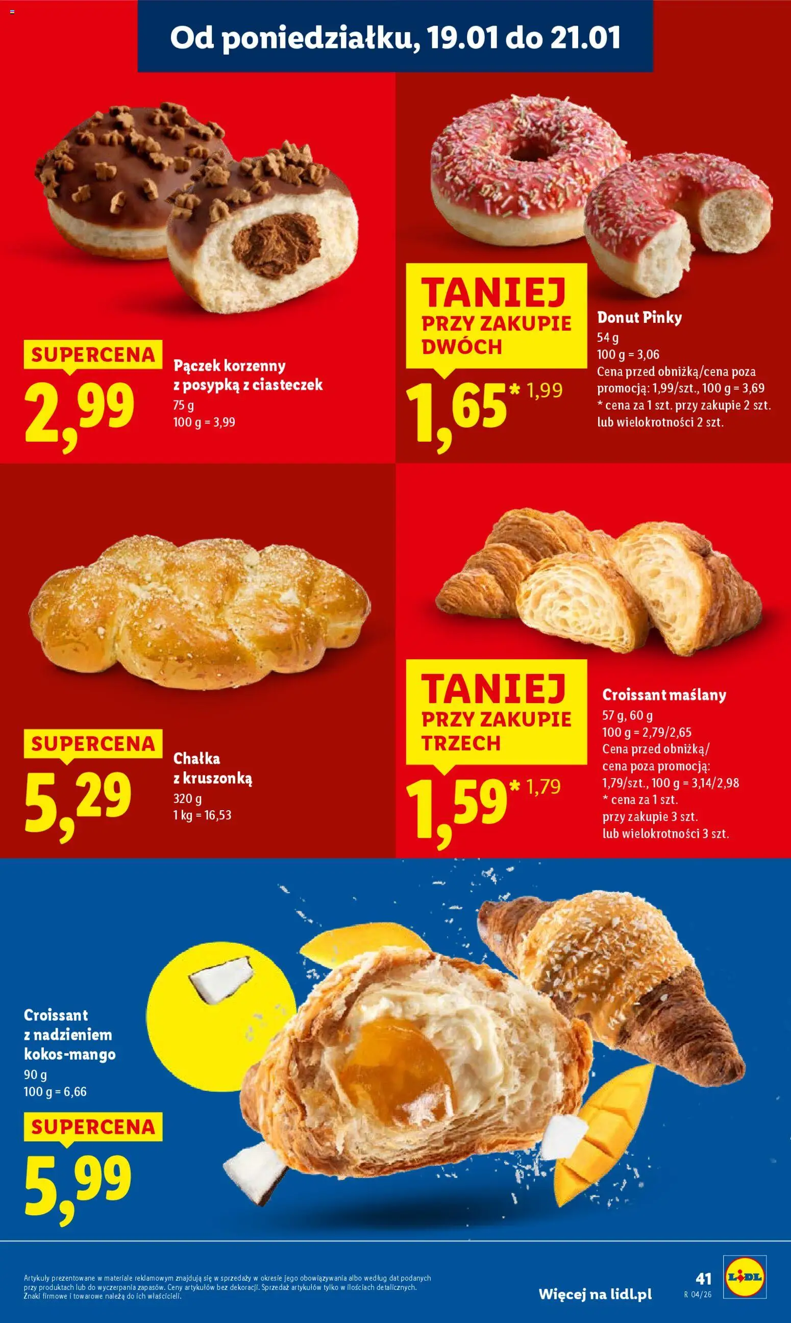 Lidl Gazetka od 19.01.2026 | Strona: 41 | Produkty: Donut
