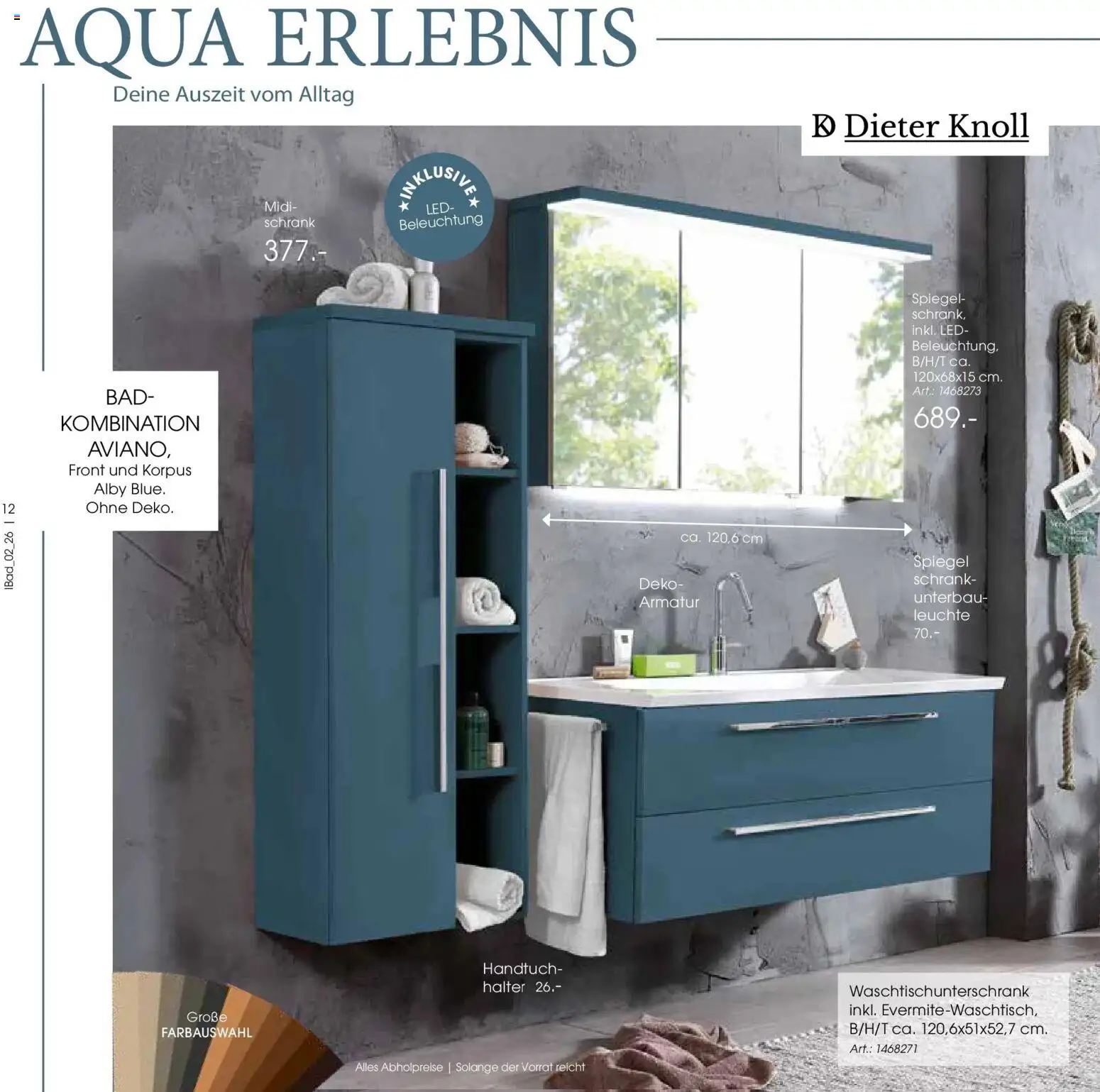 Zurbrüggen - Zurbrüggen: Bad Spezial – gültig ab 22.03.2026 | Seite: 12 | Produkte: Schrank, Bad, Spiegel, Armatur