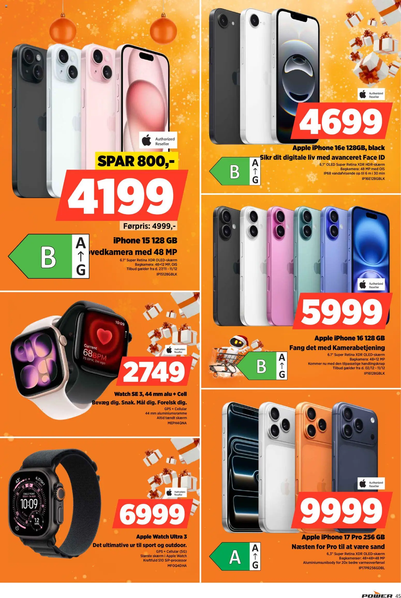 Power tilbudsavis – gyldig fra 02.12.2025 | Side: 45 | Produkter: Skærm, Ur, GPS