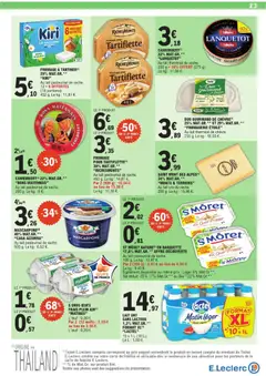 E.Leclerc - Prévisualisation de CAMEMBERT, CAMEMBERT(1) 22% MAT.GR.** Au lait thermisé de vache. 250 g + 10% OFFERT (275 g). valide à partir de 23.12.2025 | Page: 23