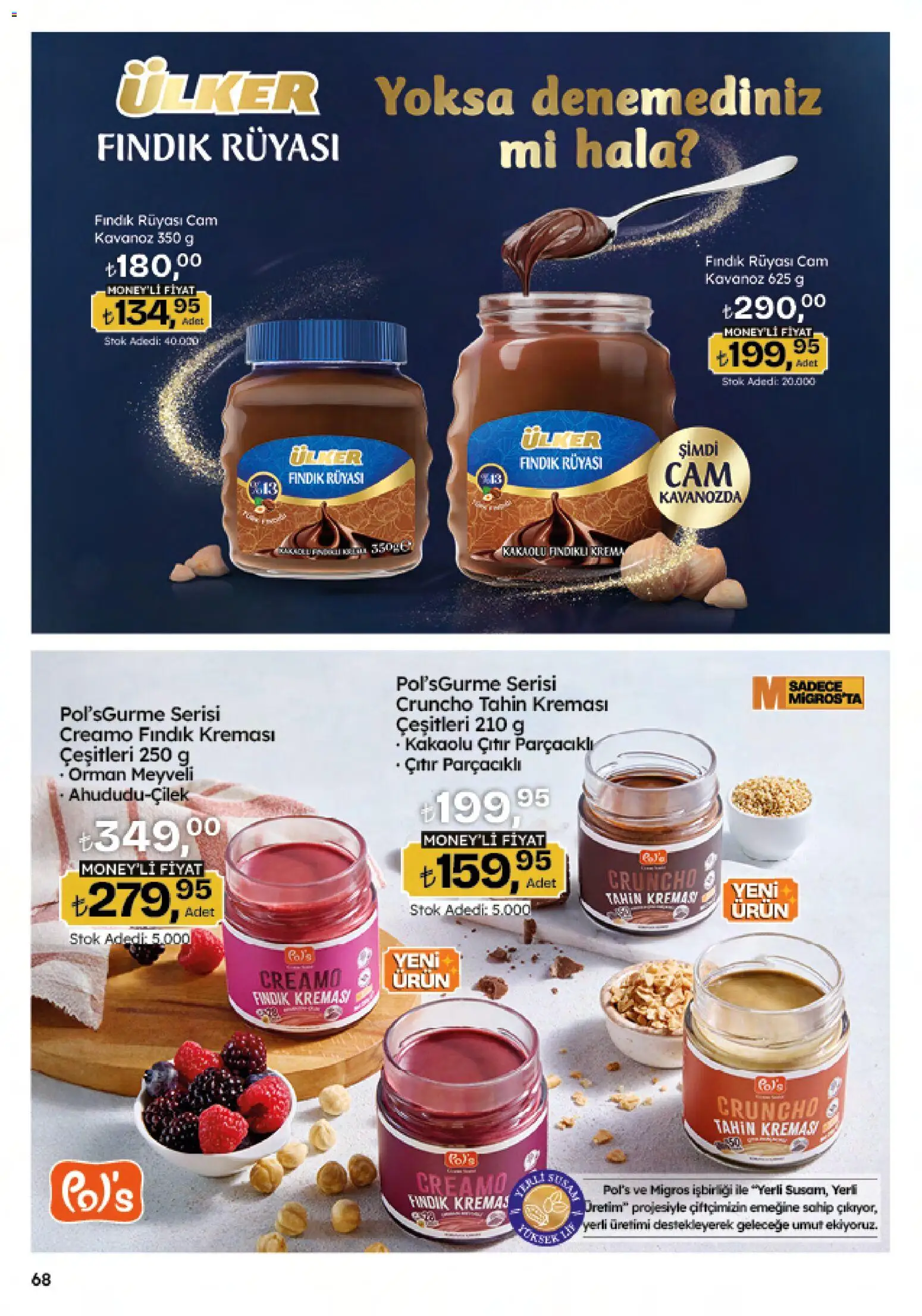 Migros Katalog - 5M Migroskop Dijital - 12.03.2026 tarihinden itibaren geçerlidir | Sayfa: 68 | Ürünler: Fındık, Krema