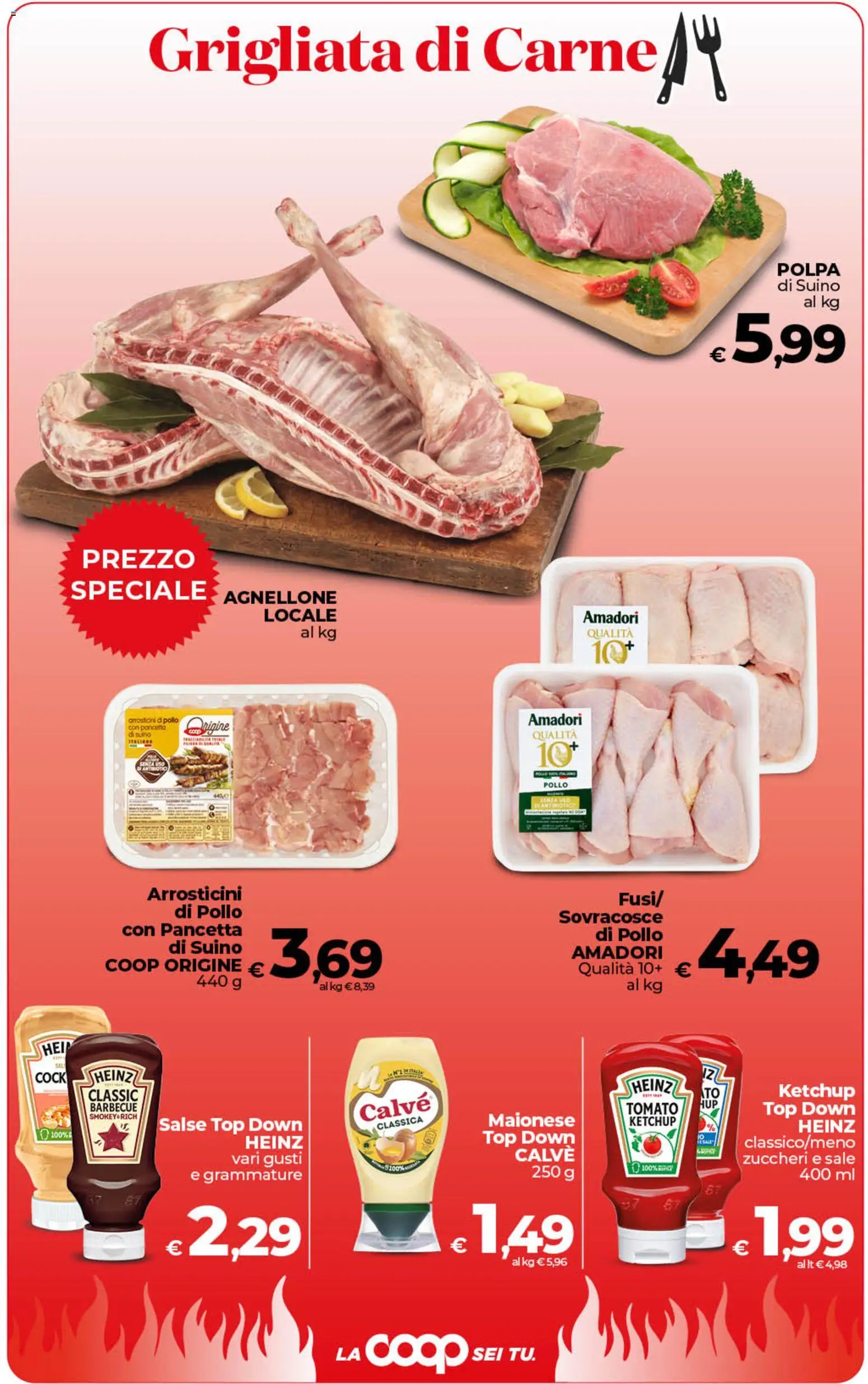Volantino COOP del 26.03.2026 | Pagina: 23 | Prodotti: Pancetta, Sale, Top, Arrosticini