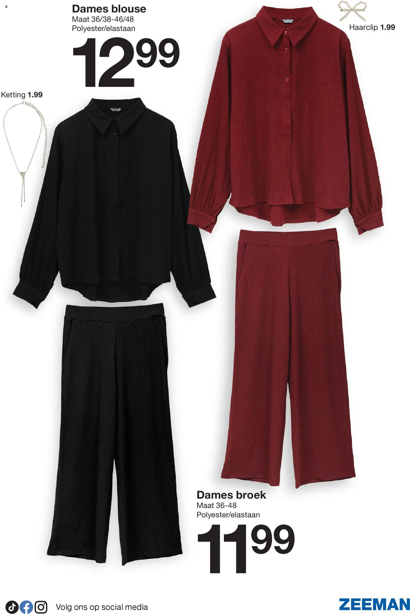 {H1} | Pagina: 15 | Producten: Blouse, Broek, Haarclip, Ketting