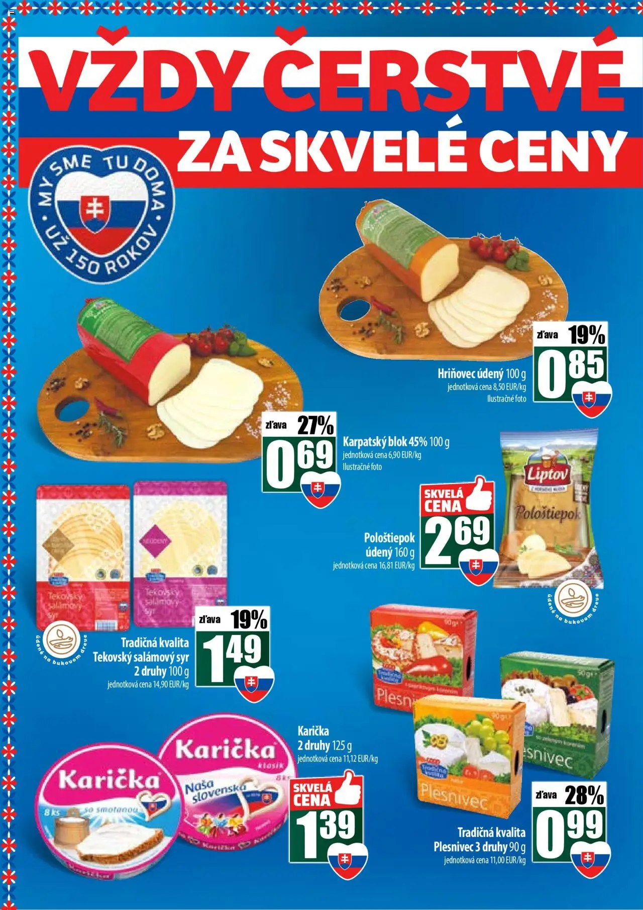 Nové COOP Jednota akcie – leták je platný od 09.10.2025 | Strana: 6 | Produkty: Syr