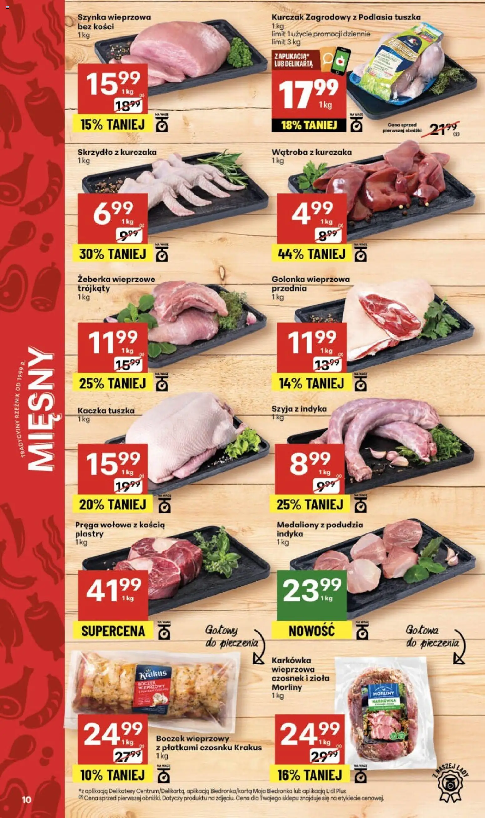 Delikatesy Centrum Gazetka od 04.12.2025 | Strona: 10 | Produkty: Szynka wieprzowa, Golonka wieprzowa, Szynka, Kurczak zagrodowy