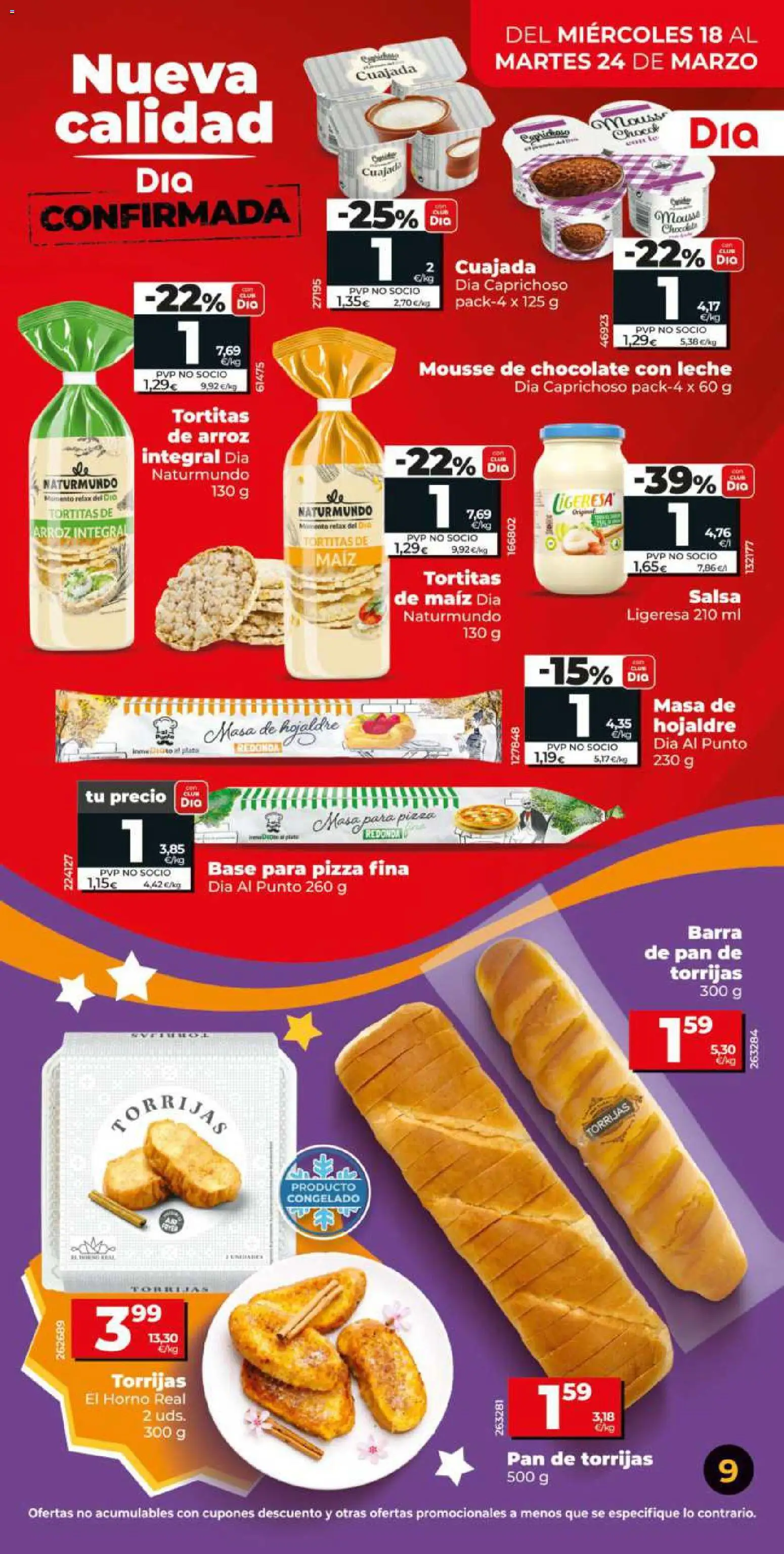 Dia - folleto Market │ válido desde el 18.03.2026 | Página: 9 | Productos: El horno, Mousse, Arroz, Chocolate con leche