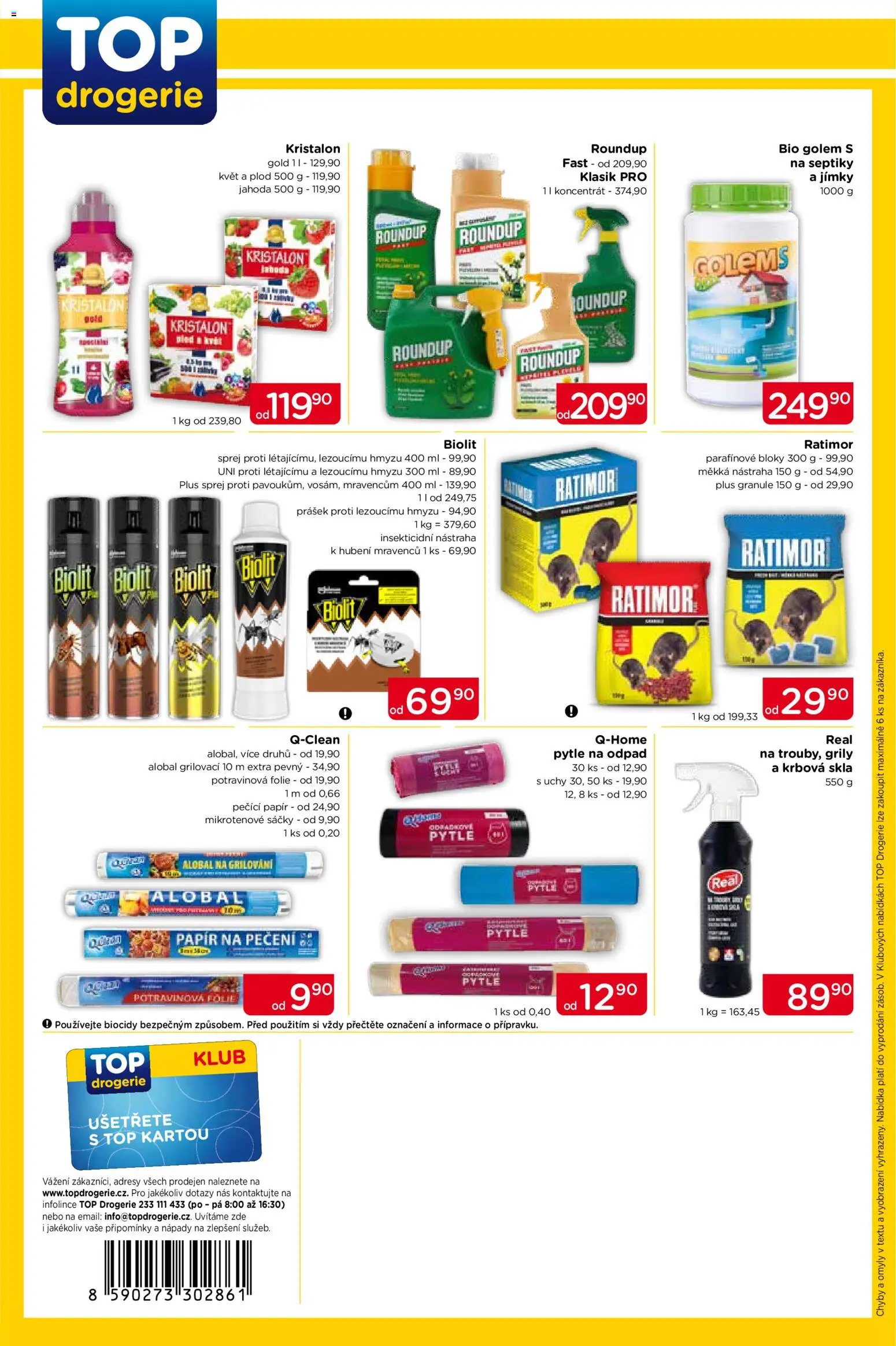 Top drogerie leták od 30.04.2026 | Strana: 4 | Produkty: Granule, Alobal, Potravinová folie, Drogerie