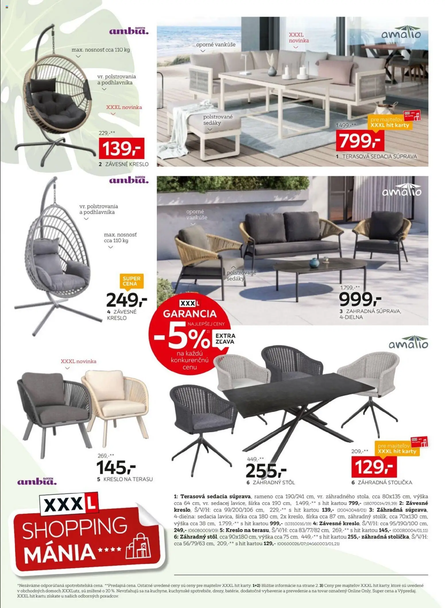 Nové XXXLutz akcie – leták je platný od 06.04.2026 | Strana: 4 | Produkty: Sedacia súprava, Vankúše, Stôl, Záhradný stôl