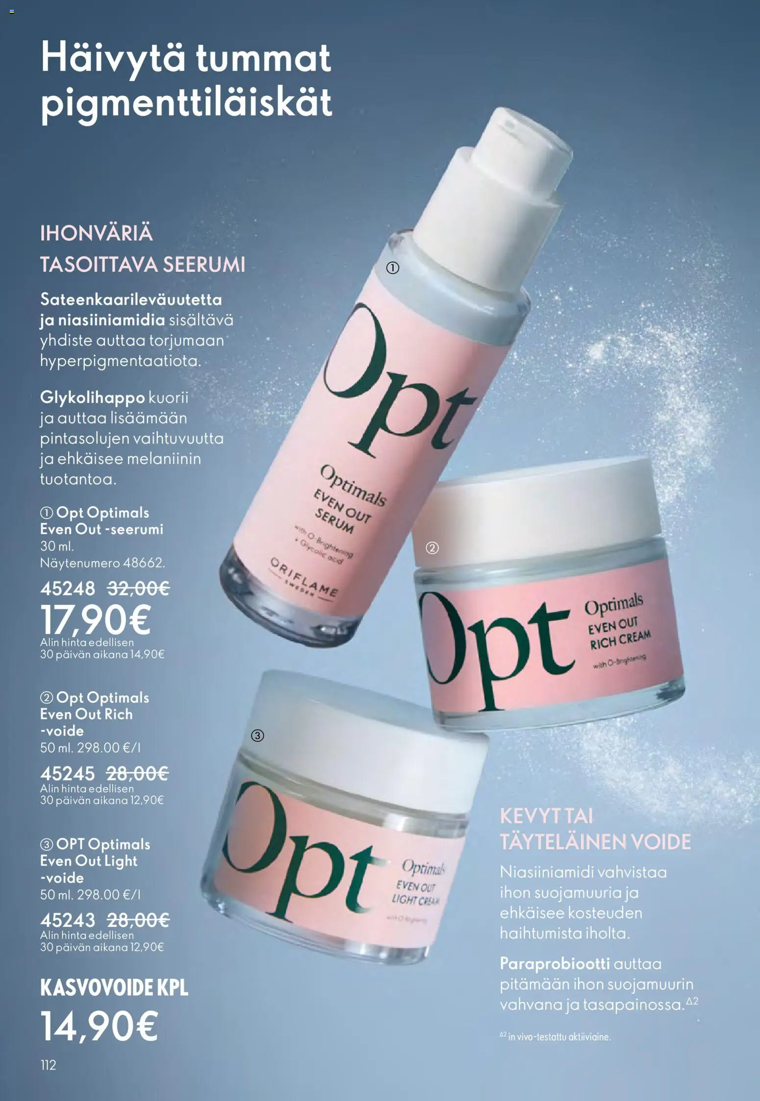 Oriflame - Esite 17 – voimassa 10.12.2025 alkaen | Sivu: 112 | Tuotteet: Seerumi, Kasvovoide