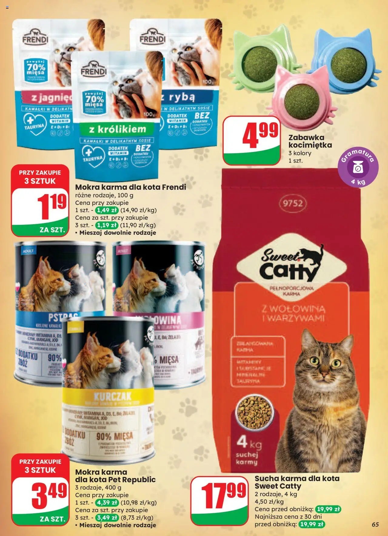 Dino Gazetka od 20.08.2025 | Strona: 65 | Produkty: Kurczak, Żelazo, Karma dla kota, Ryba
