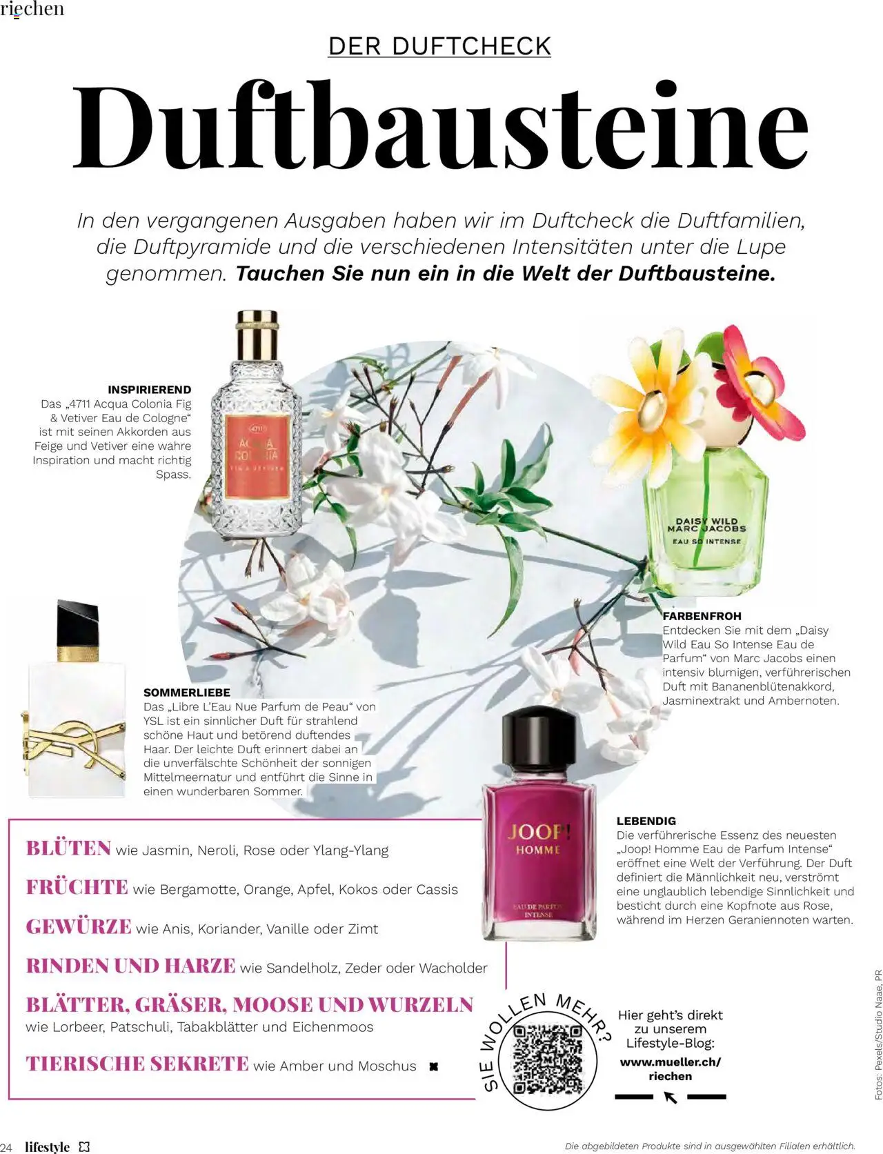 Müller Magazin ab 01.07.2025 | Seite: 24 | Produkte: Parfüm, Duft, Gewürze, Früchte