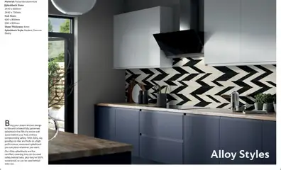 Preview of B&Q - Splashwall elegant kitchen splashbacks valid from 23.05.2025 | Page: 5 | Products: Kitchen, Tiles, Hob