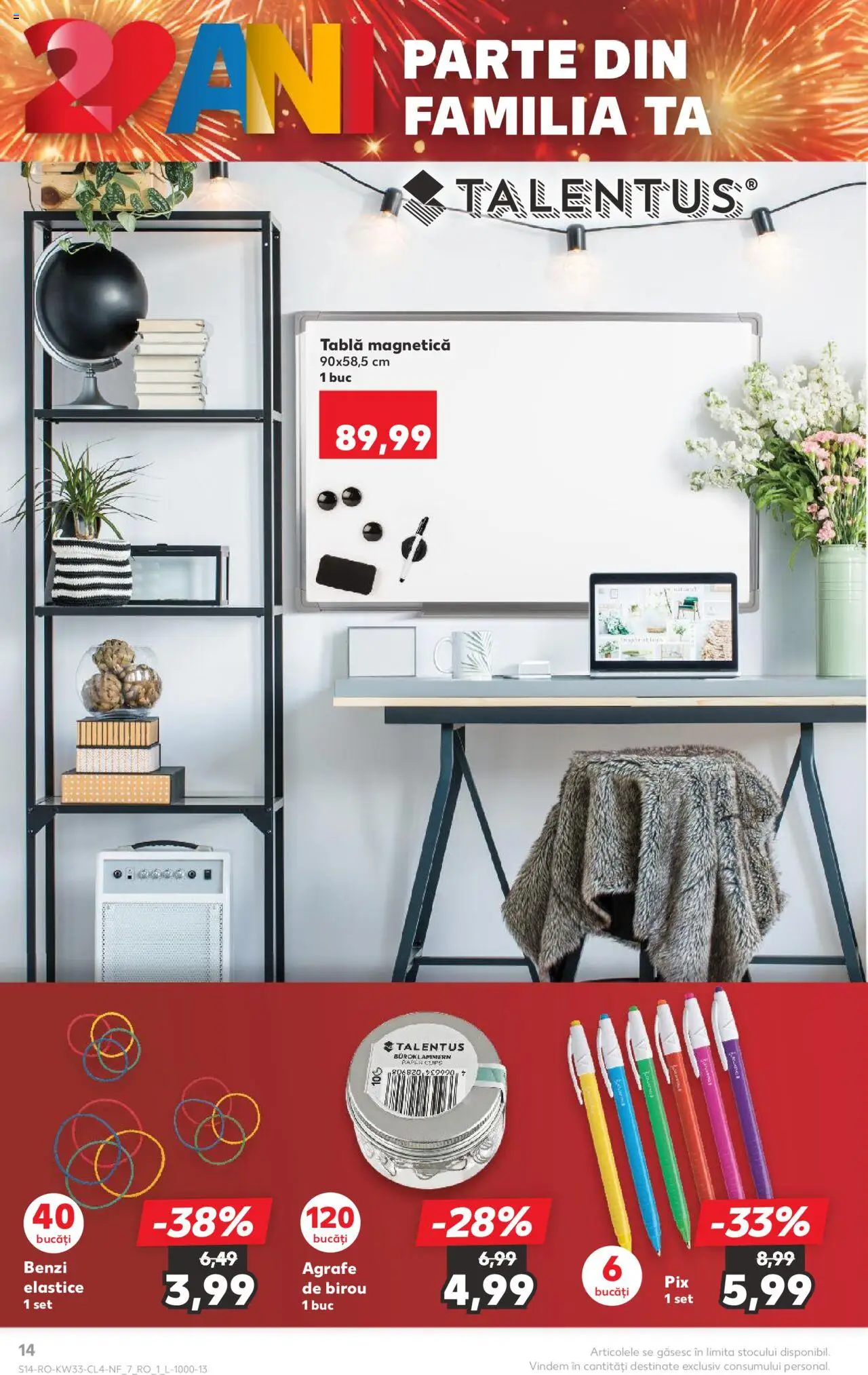 Catalog Kaufland - București – valabil de la 13.08.2025 | Pagină: 14 | Produse: Çikolatalı gofret, Agrafe, Tablă