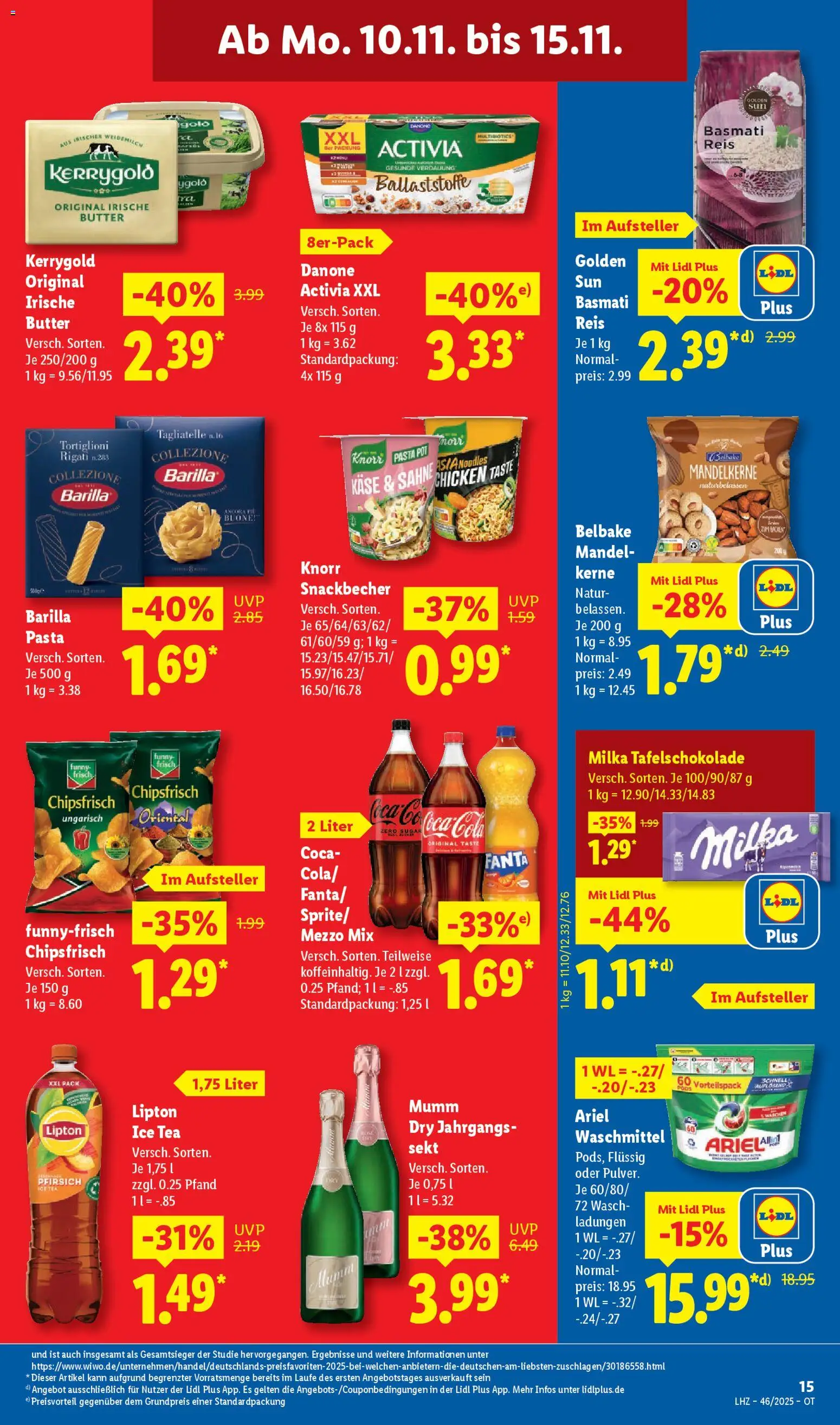 Lidl Prospekt Prenzlau – gültig ab 10.11.2025 | Seite: 23 | Produkte: Fanta, Butter, Knorr, Milka
