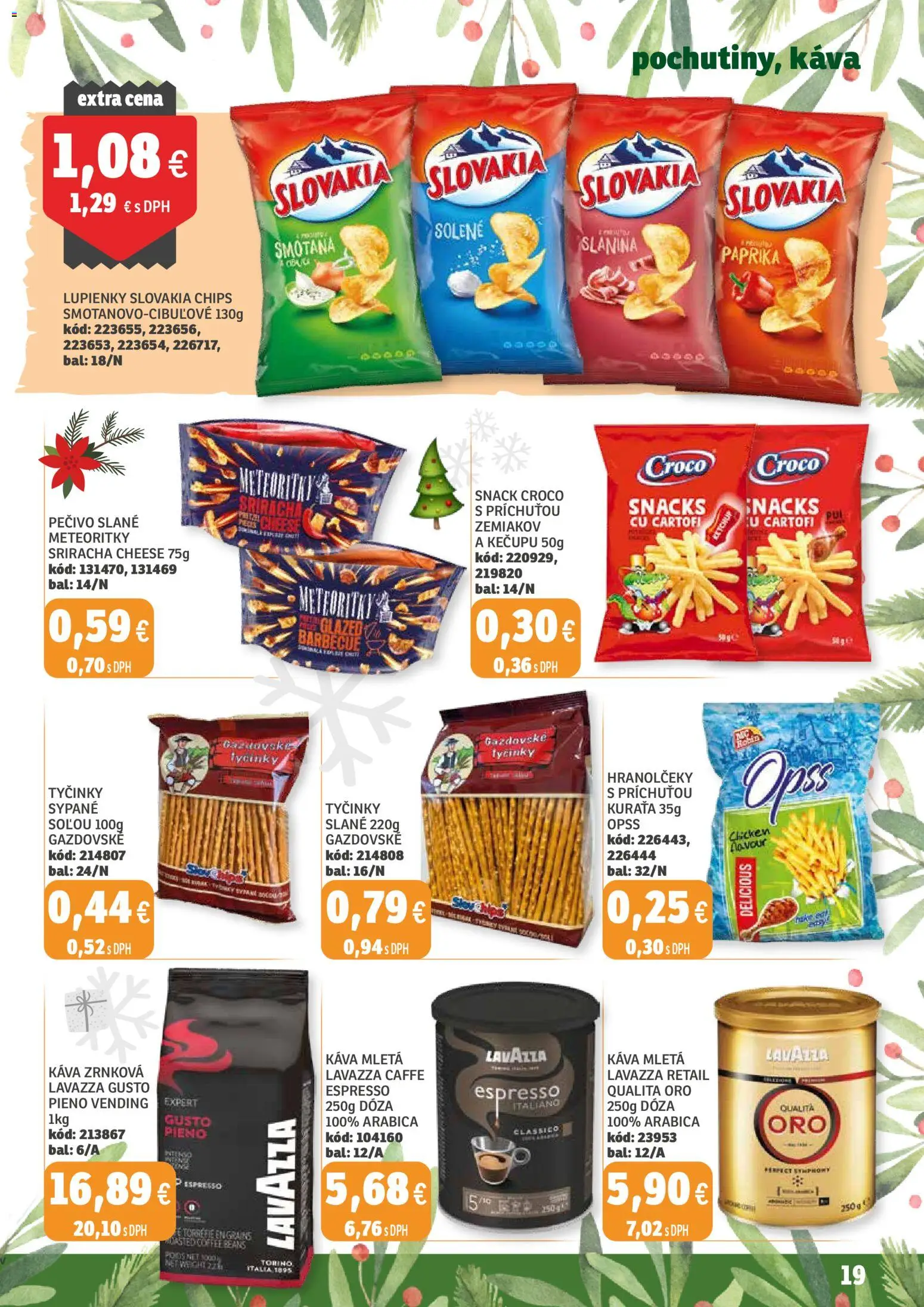 Nové Labaš akcie – leták je platný od 12.12.2025 | Strana: 19 | Produkty: Paprika, Káva, Smotana, Zrnková káva