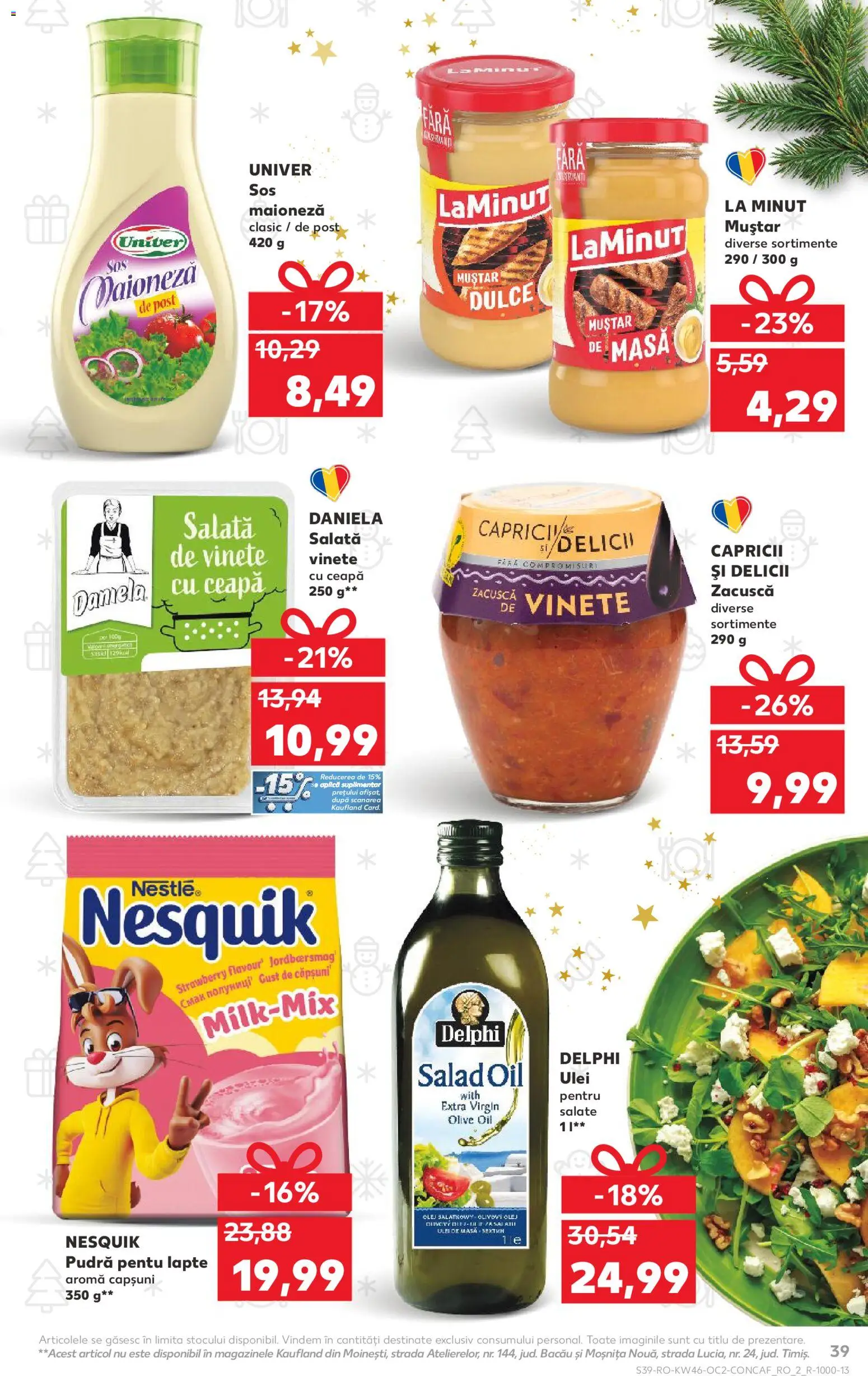 Noul catalog Kaufland – valabil de la 12.11.2025 | Pagină: 39 | Produse: Ulei, Căpșuni, Muștar, Ceapă