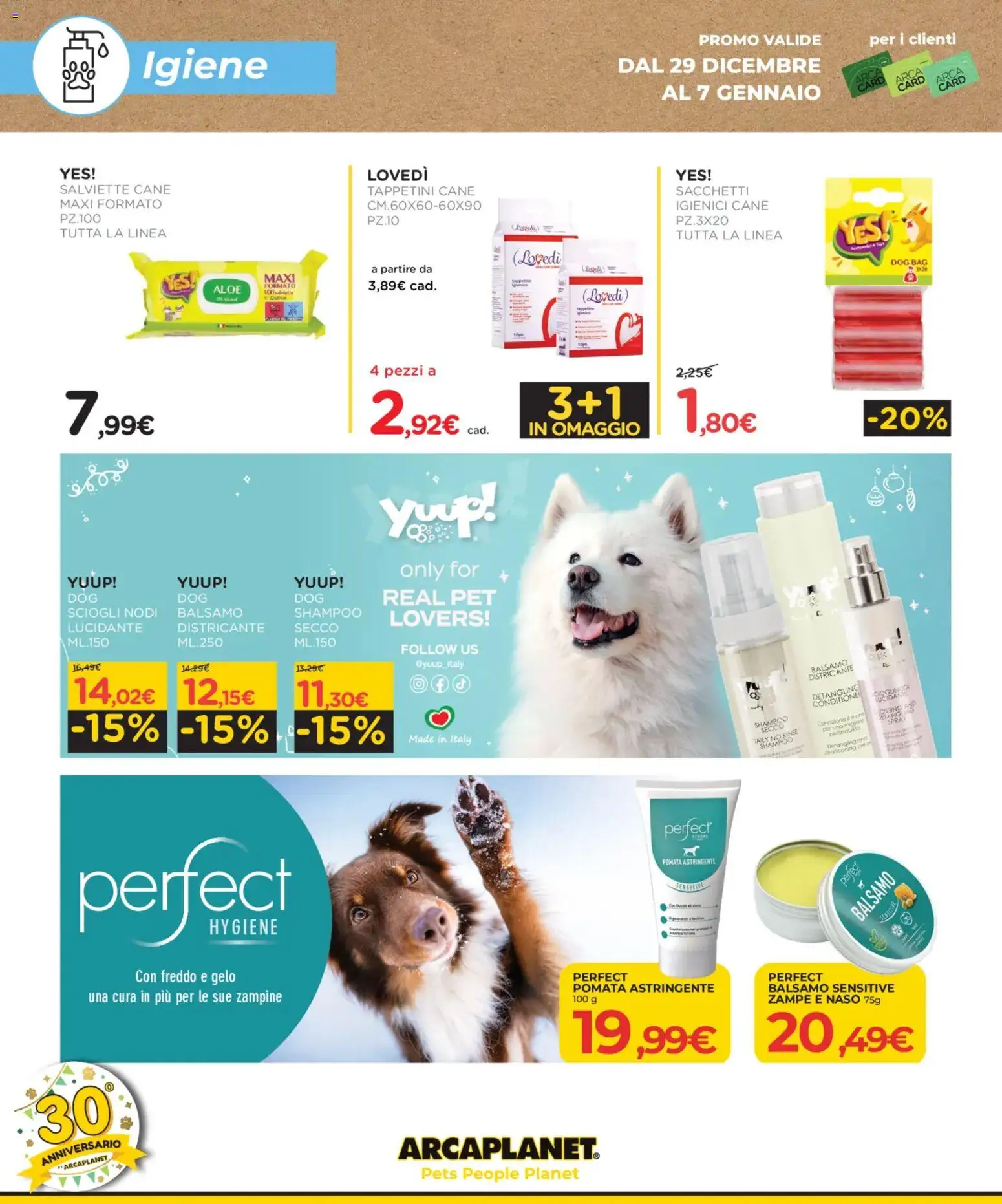 Volantino Arcaplanet del 29.12.2025 | Pagina: 16 | Prodotti: Shampoo, Balsamo