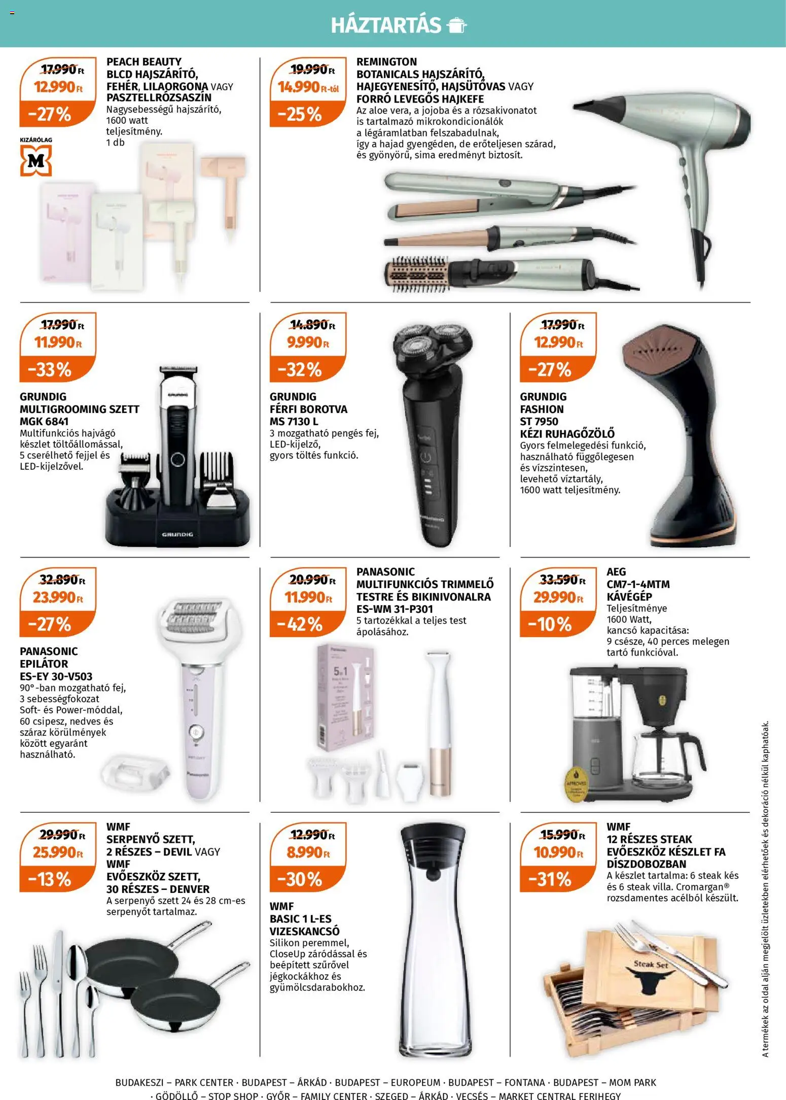 Müller akciós ujság - amely érvényes a következő dátumtól: 23.03.2026 | Oldal: 4 | Termékek: Evőeszköz, Kancsó, Hajsütővas, Borotva