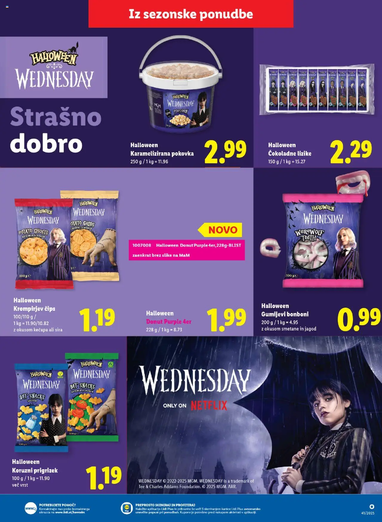 Novi Lidl katalog ponudbe – veljaven od 09.10.2025 | Stran: 49 | Izdelki: Bonboni, Cips