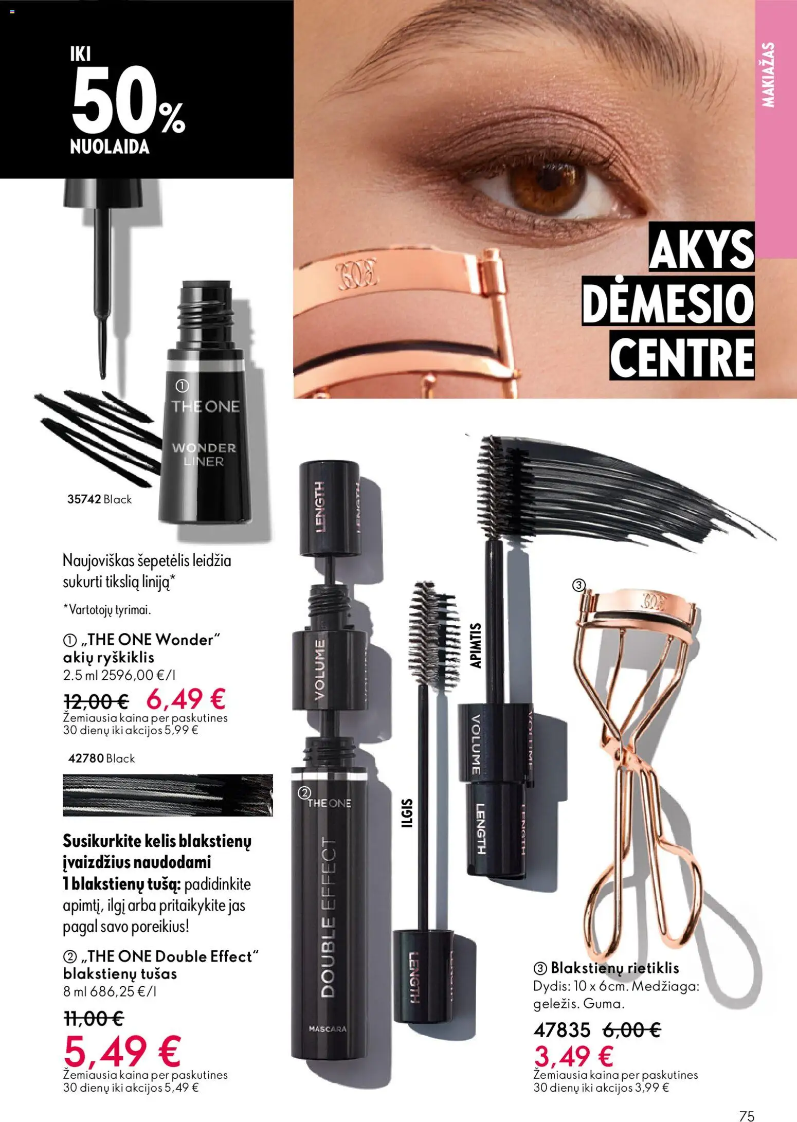 Oriflame akcijos nuo 19.11.2025 | Puslapis: 75 | Prekių: Makiažas, Šepetėlis, Tušas