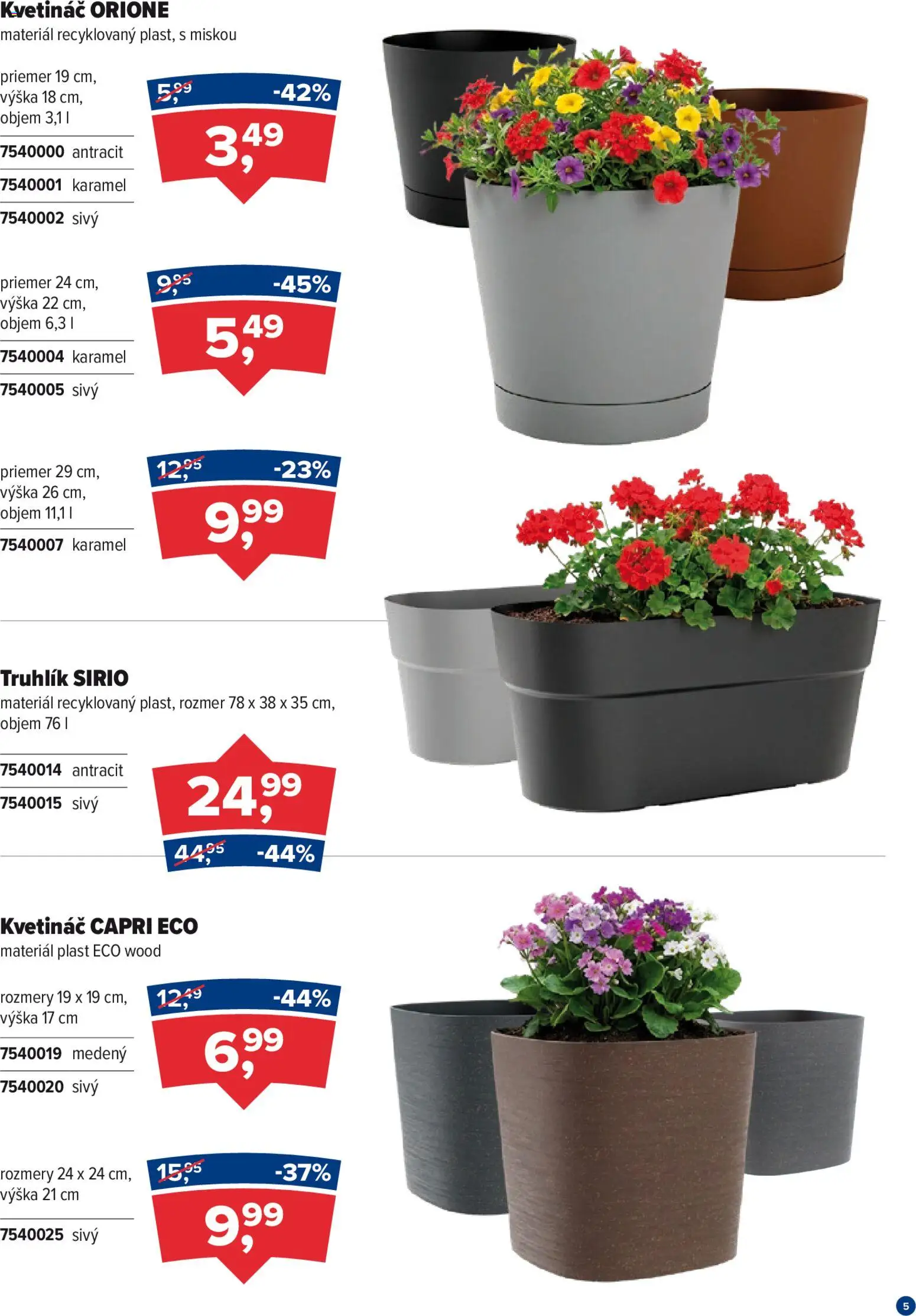 Nové Kinekus akcie – leták je platný od 27.12.2025 | Strana: 5 | Produkty: Kvetináč