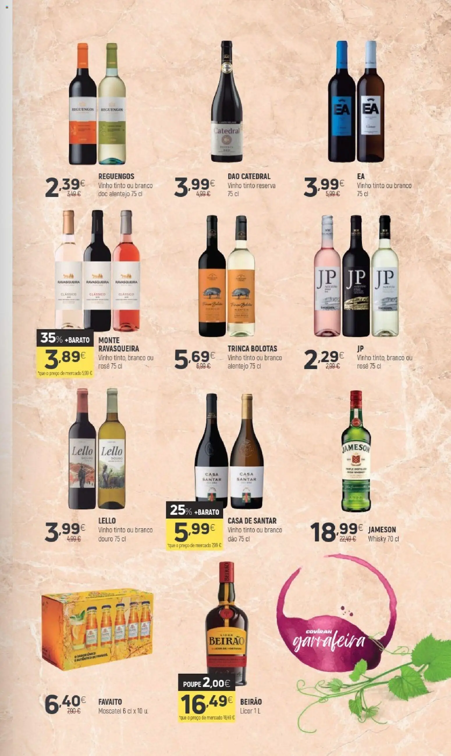 Coviran folheto │ válido de 21.04.2026 | Página: 15 | Produtos: Whisky, Licor, Vinho, Vinho tinto