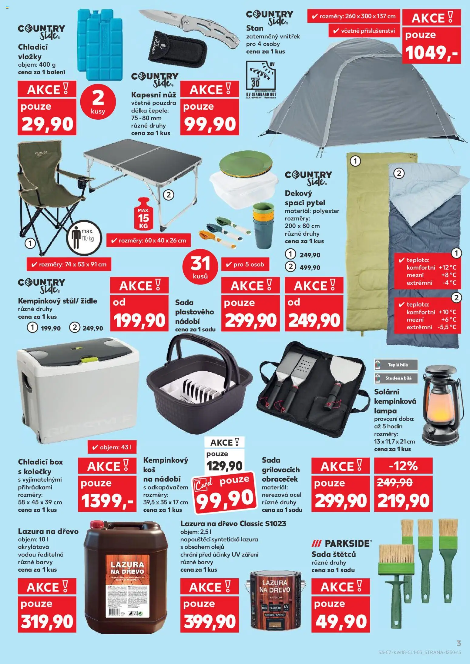 Kaufland leták - Praha 4 od 29.04.2026 | Strana: 3 | Produkty: Box, Vložky, Koš, Lampa