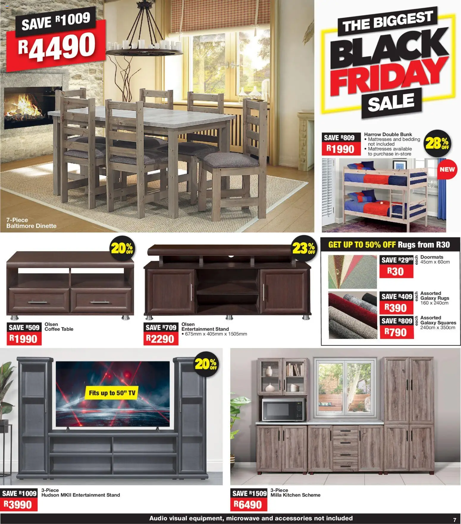 New OK Furniture catalogue – valid from 24.11.2025 | Page: 7 | Products: Audio, Table, Coffee, Double bunk
